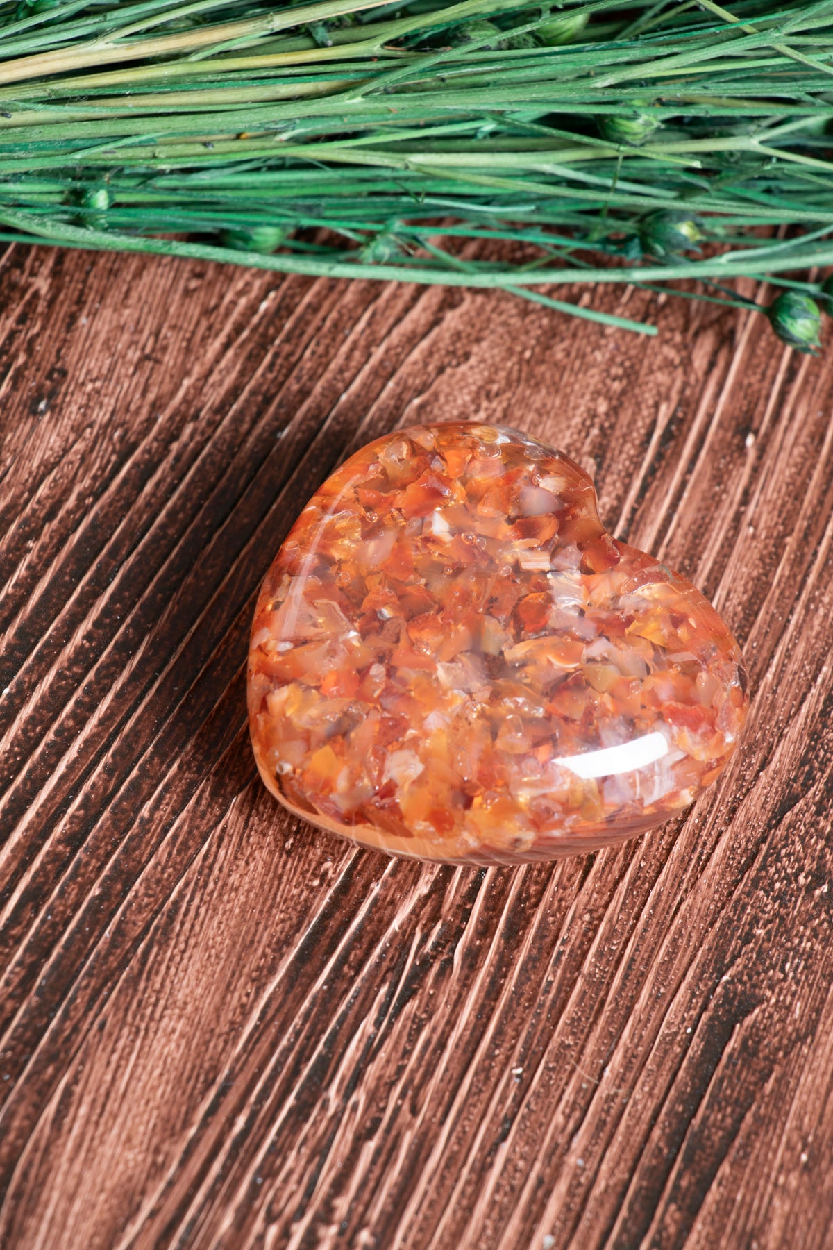 Image of Sertifikalı Akik Doğal Taş Nazarlık Kalp S.K: 0051