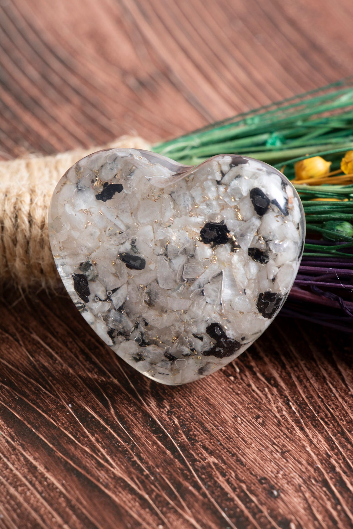 Image of Sertifikalı Ay Taşı Doğal Taş Selene Kalbi S.K: 0054