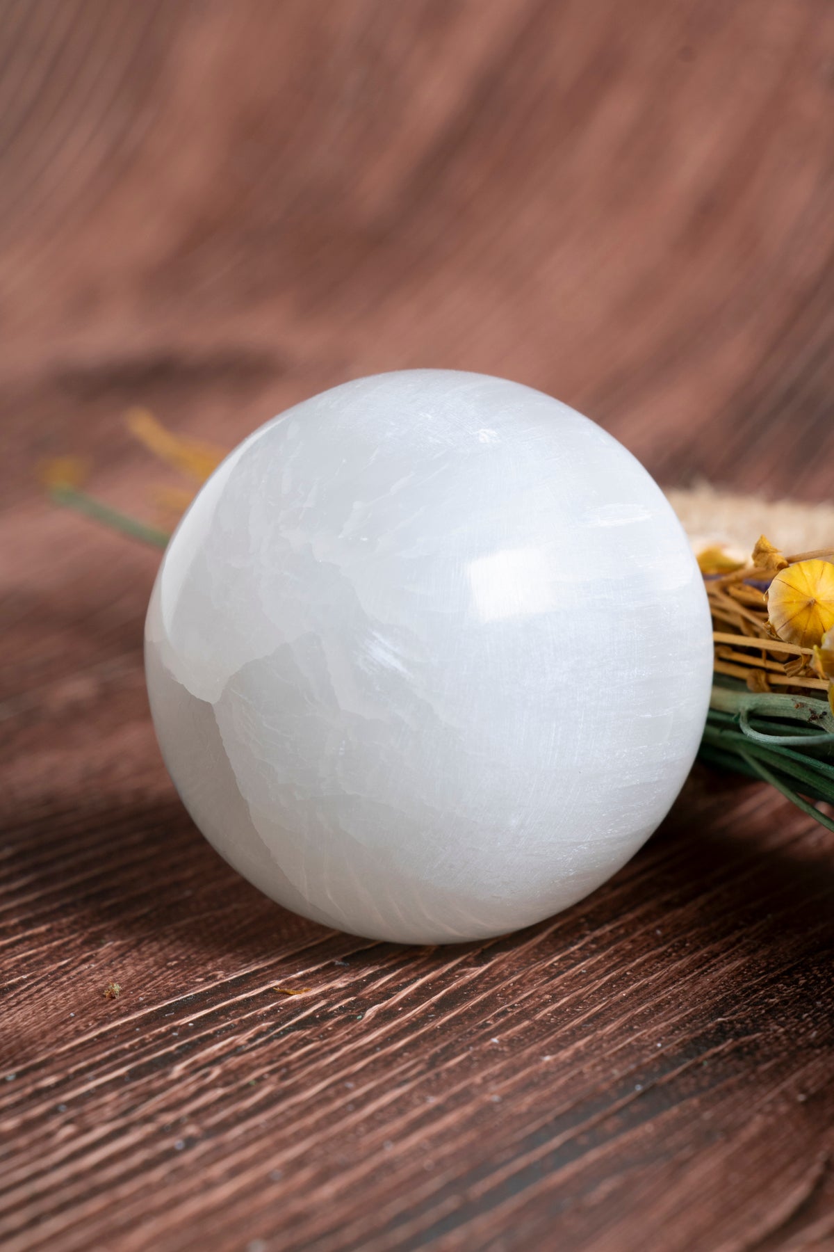 Image of Sertifikalı Selenit Işık Küresi S.K: 0064