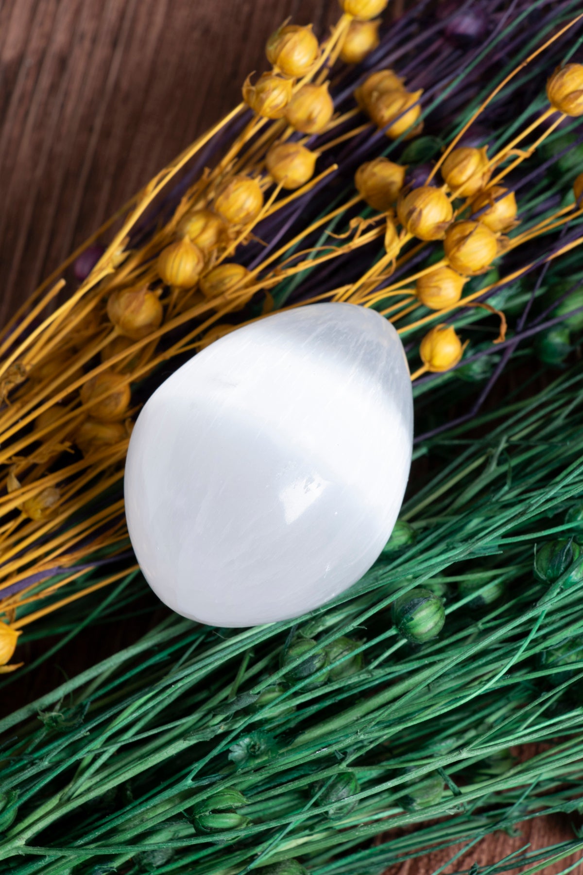 Image of Sertifikalı Selenit Aura Yumurtası S.K: 0066