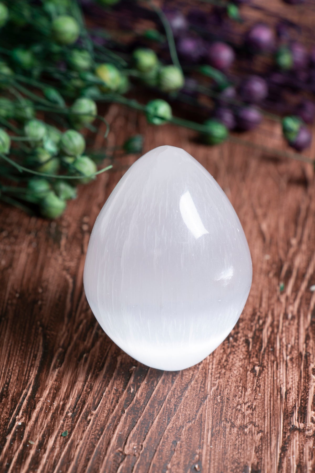 Image of Sertifikalı Selenit Aura Yumurtası S.K: 0066