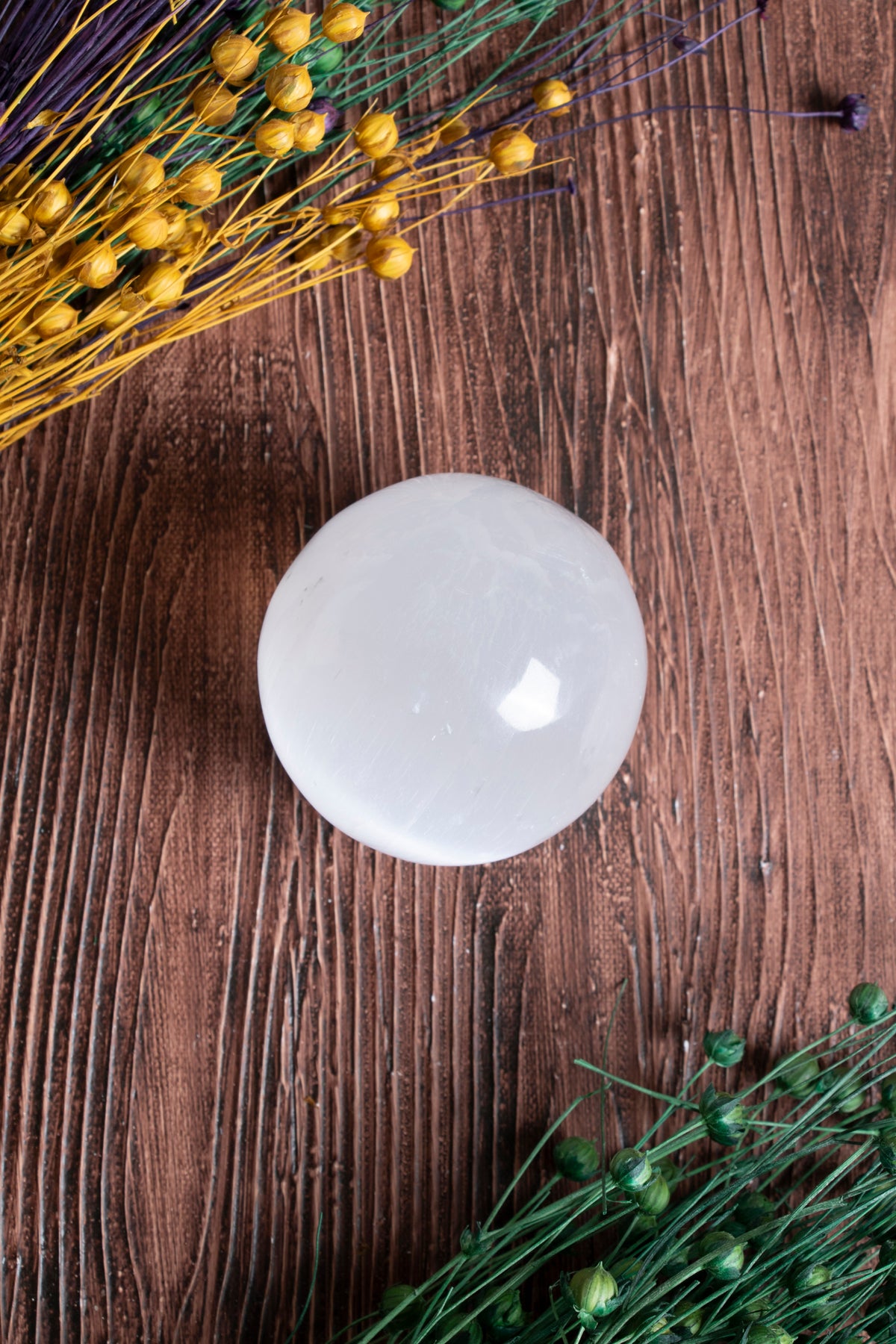 Image of Sertifikalı Ruh Gözü Selenit Küre no.2 S.K: 0068