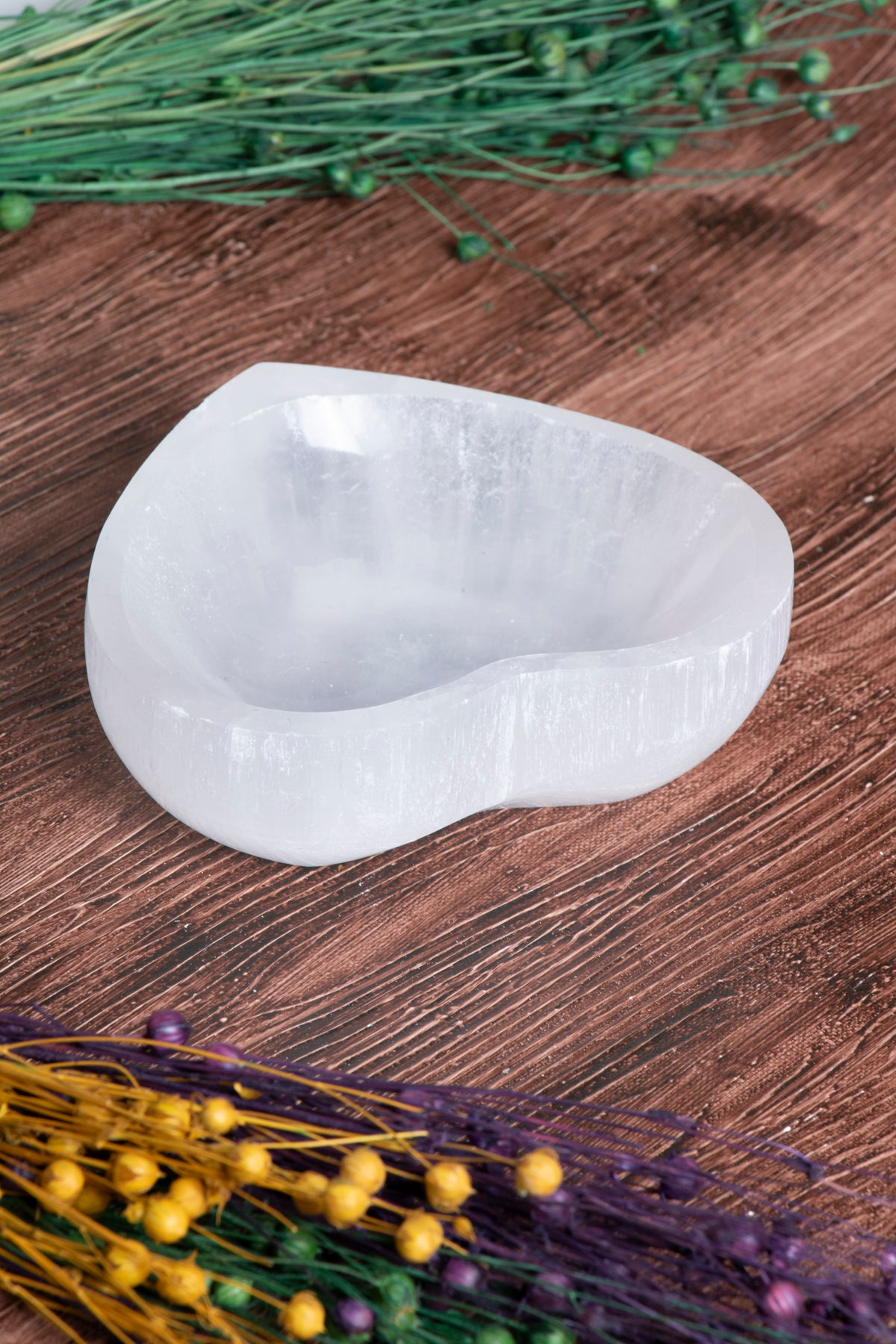 Image of Sertifikalı Selenit Doğal Taş Kolye - Bileklik Enerji Banyosu S.K: 0080