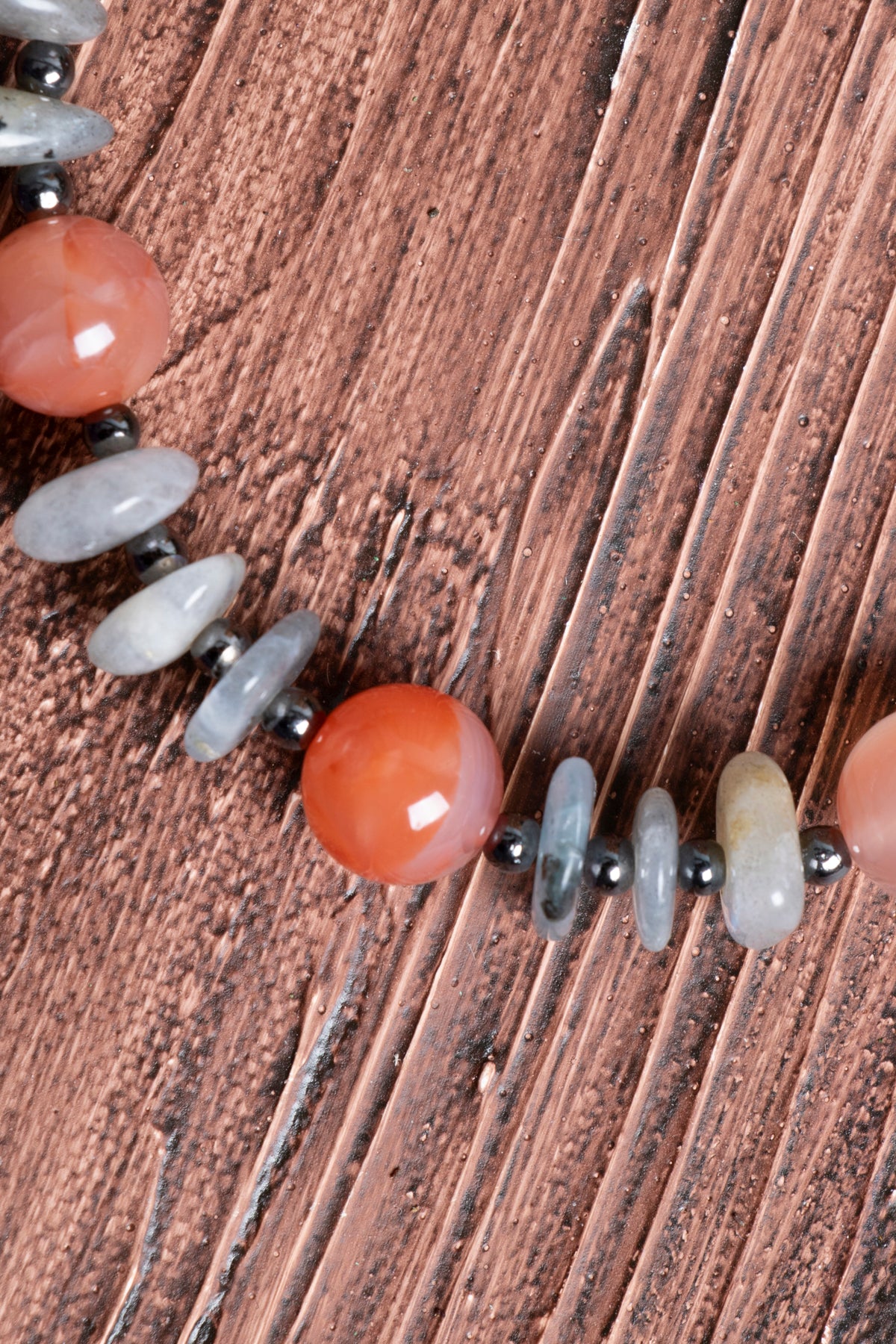 Image of Sertifikalı Labrodorite Yemen Akiği Doğal Taş Bileklik