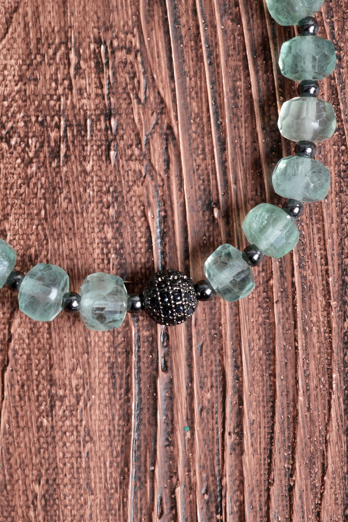 Image of Sertifikalı Florit (fasetli) Hematit Doğal Taş Bileklik