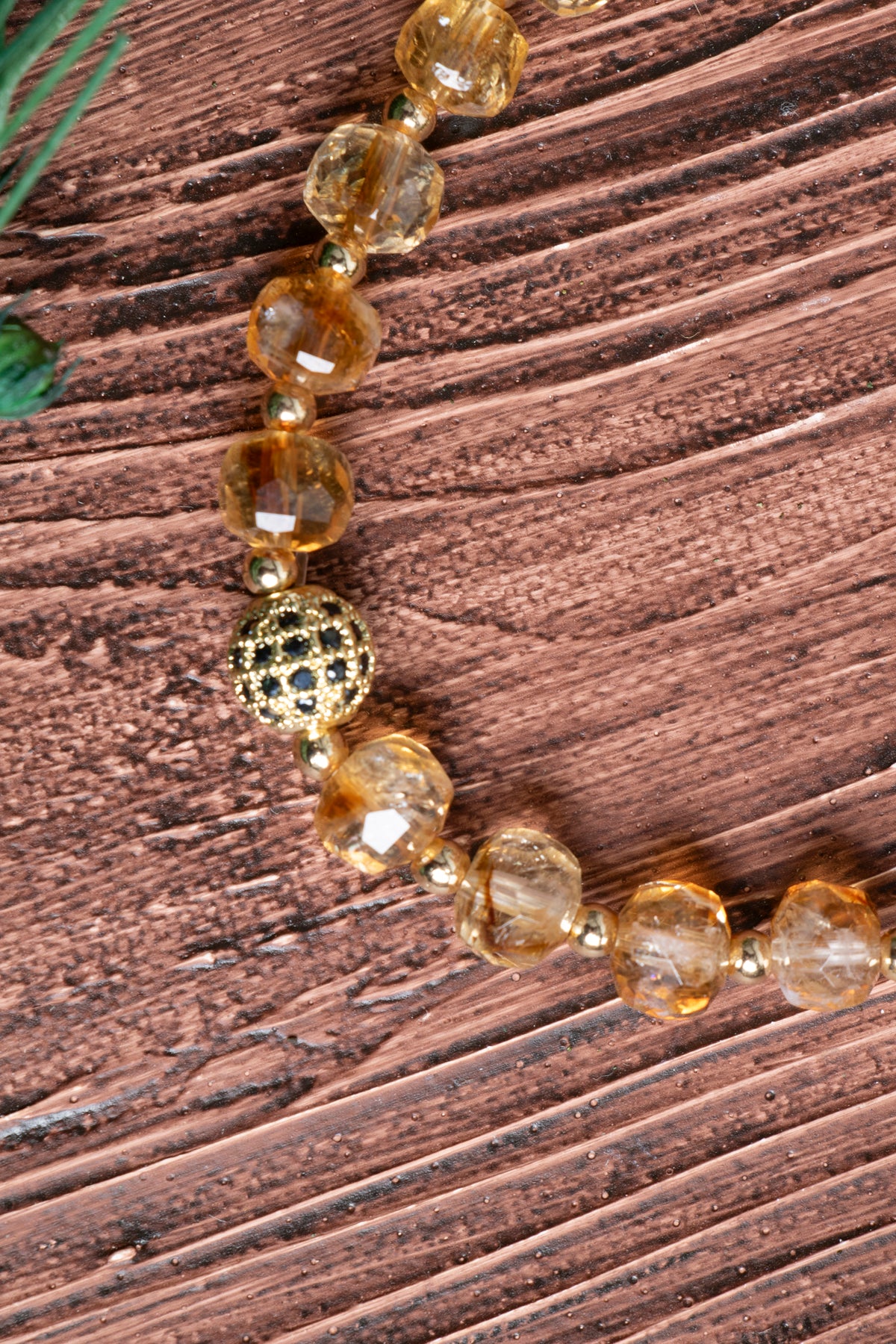 Image of Sertifikalı Fasetli Sitrin Doğal Taş Bileklik