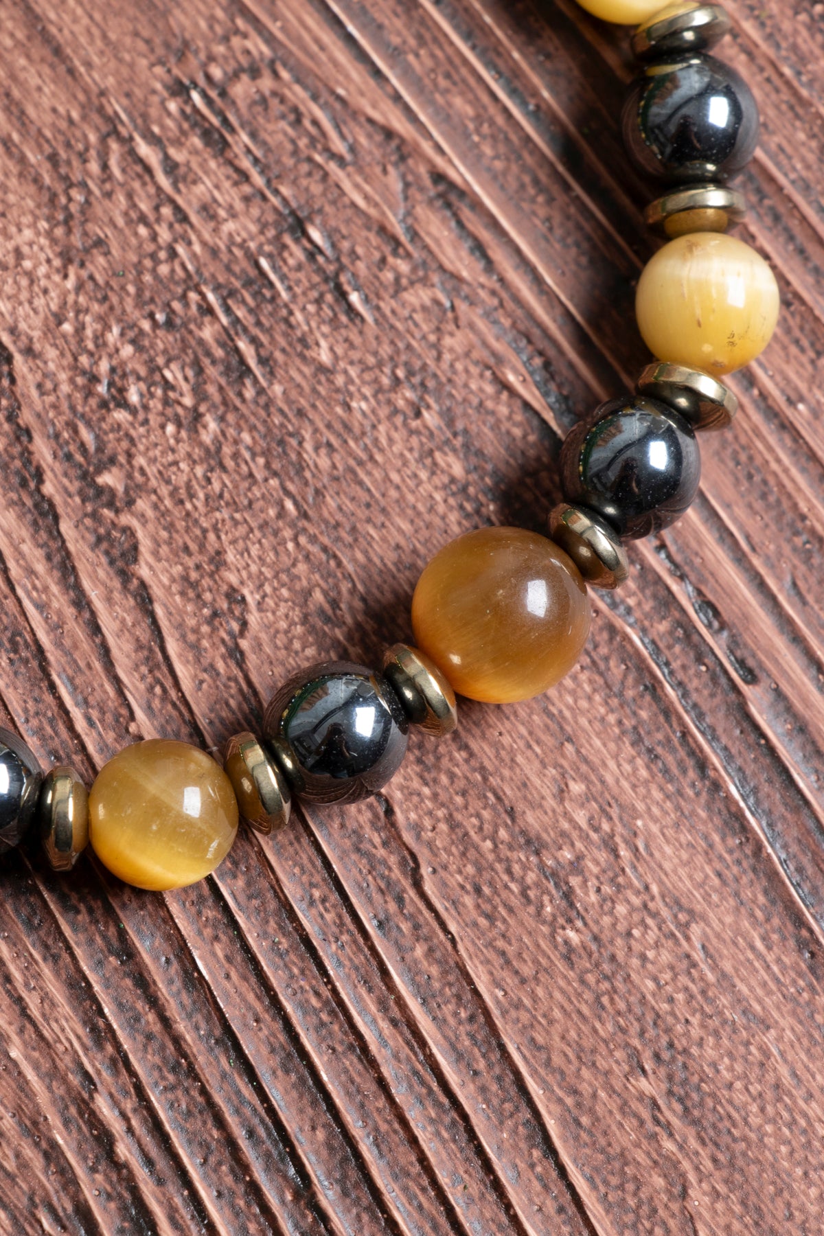 Image of Sertifikalı Hematit Kaplan Gözü Doğal Taş Bileklik