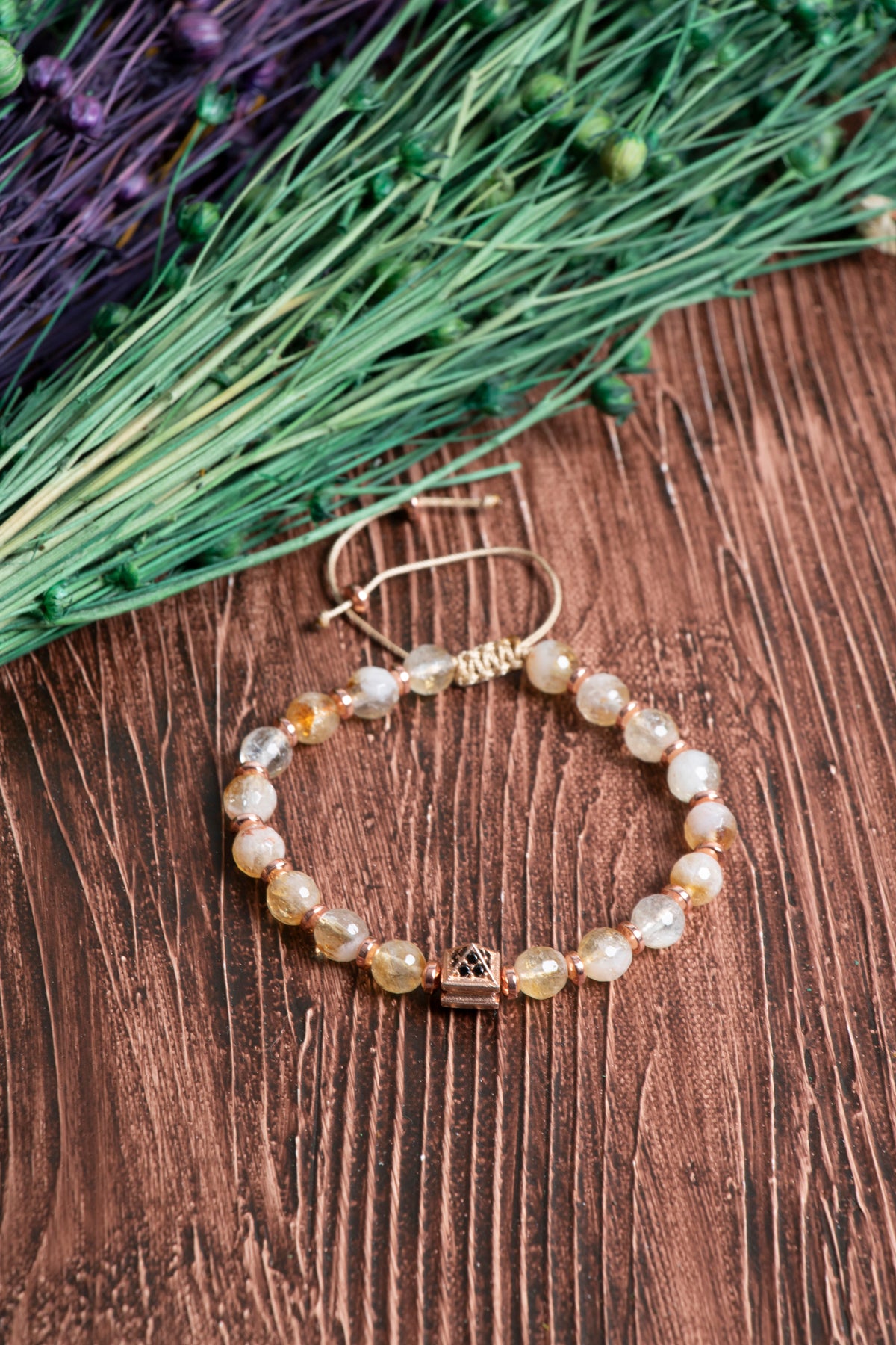 Image of Sertifikalı Sitrin Doğal Taş Bileklik