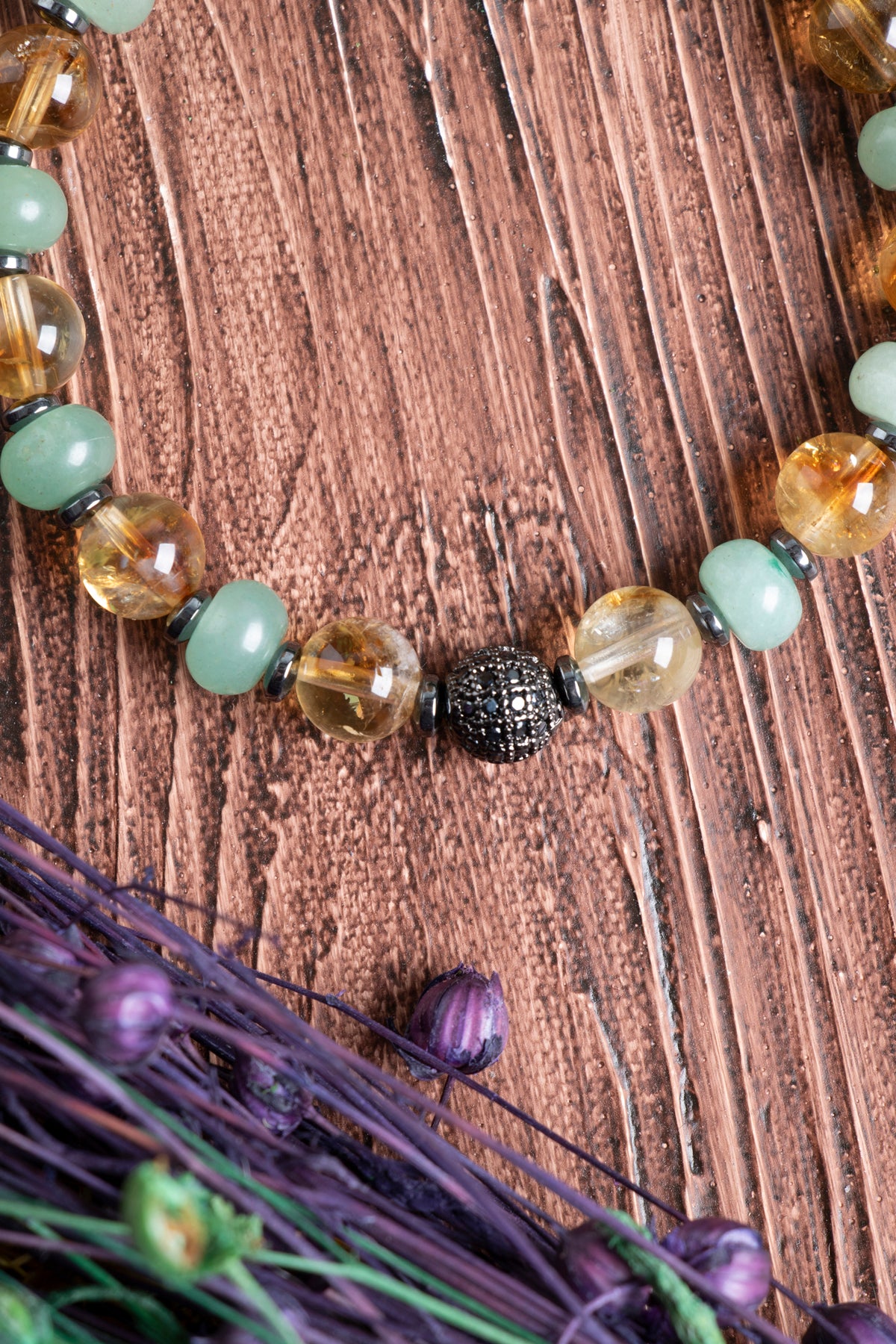 Image of Sertifikalı Aventurin Sitrin Doğal Taş Bileklik