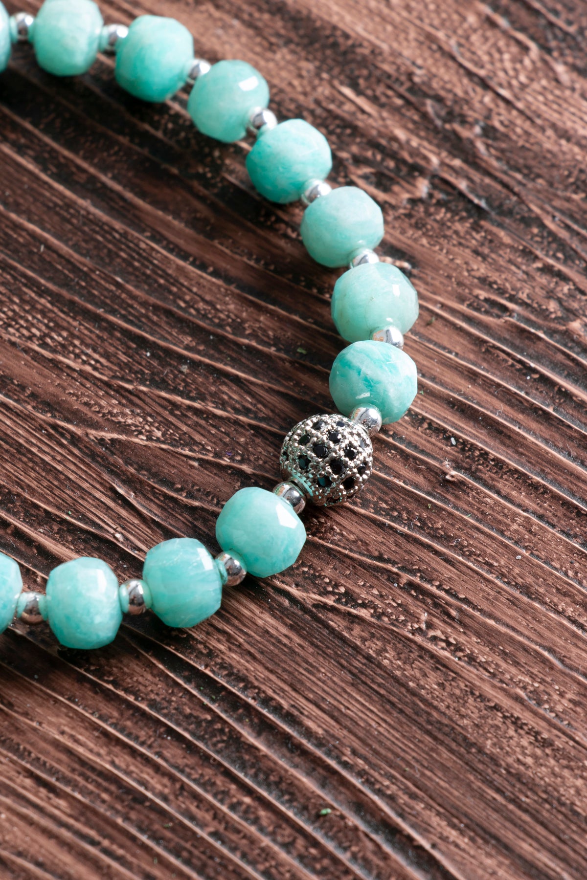 Image of Sertifikalı Amazonit Hematit (fasetli) Doğal Taş Bileklik