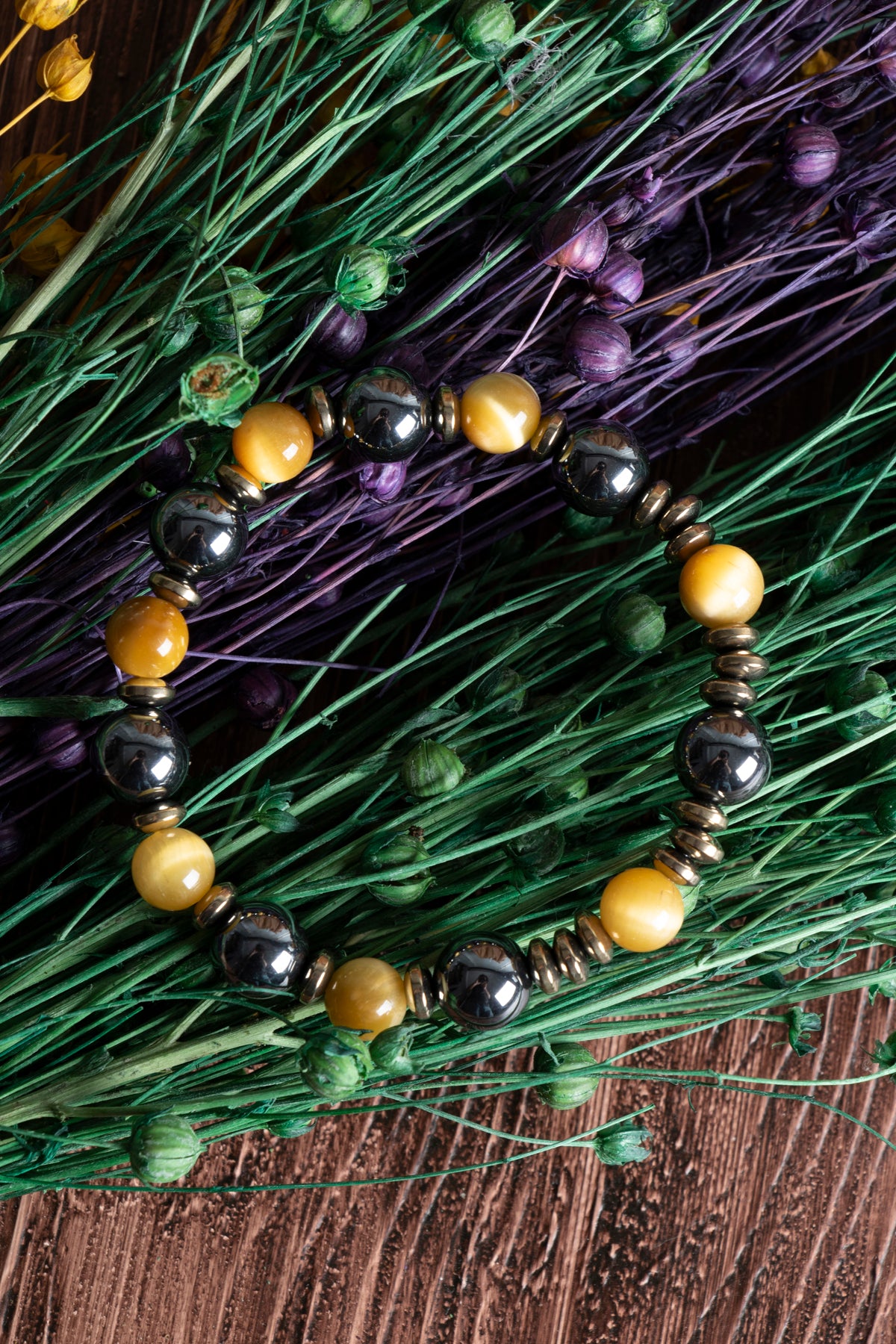 Image of Sertifikalı Kaplan Gözü Hematit Doğal Taş Bileklik