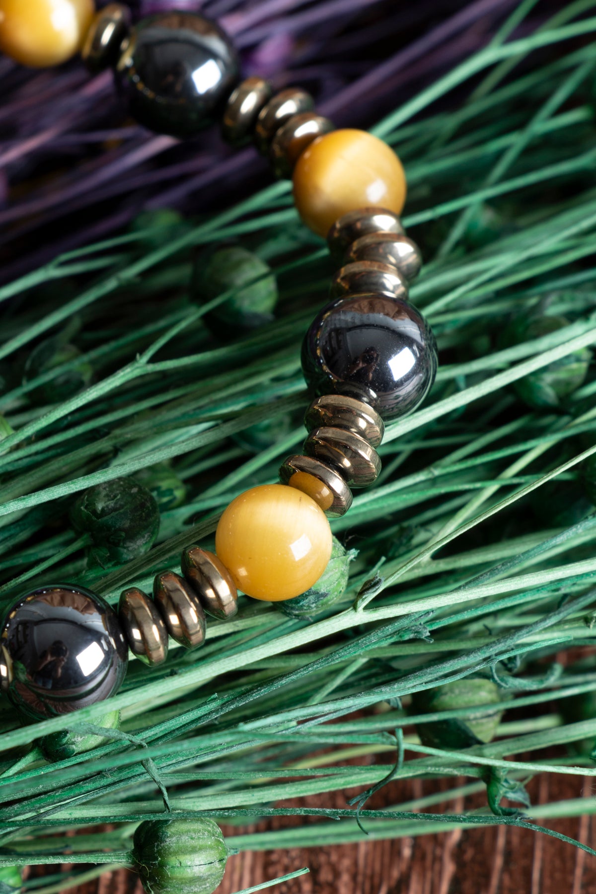 Image of Sertifikalı Kaplan Gözü Hematit Doğal Taş Bileklik