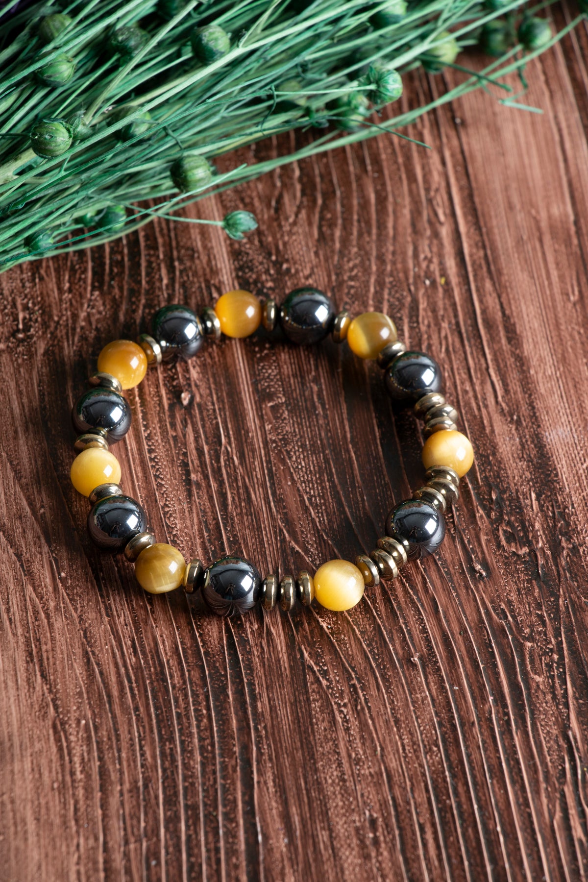 Image of Sertifikalı Kaplan Gözü Hematit Doğal Taş Bileklik