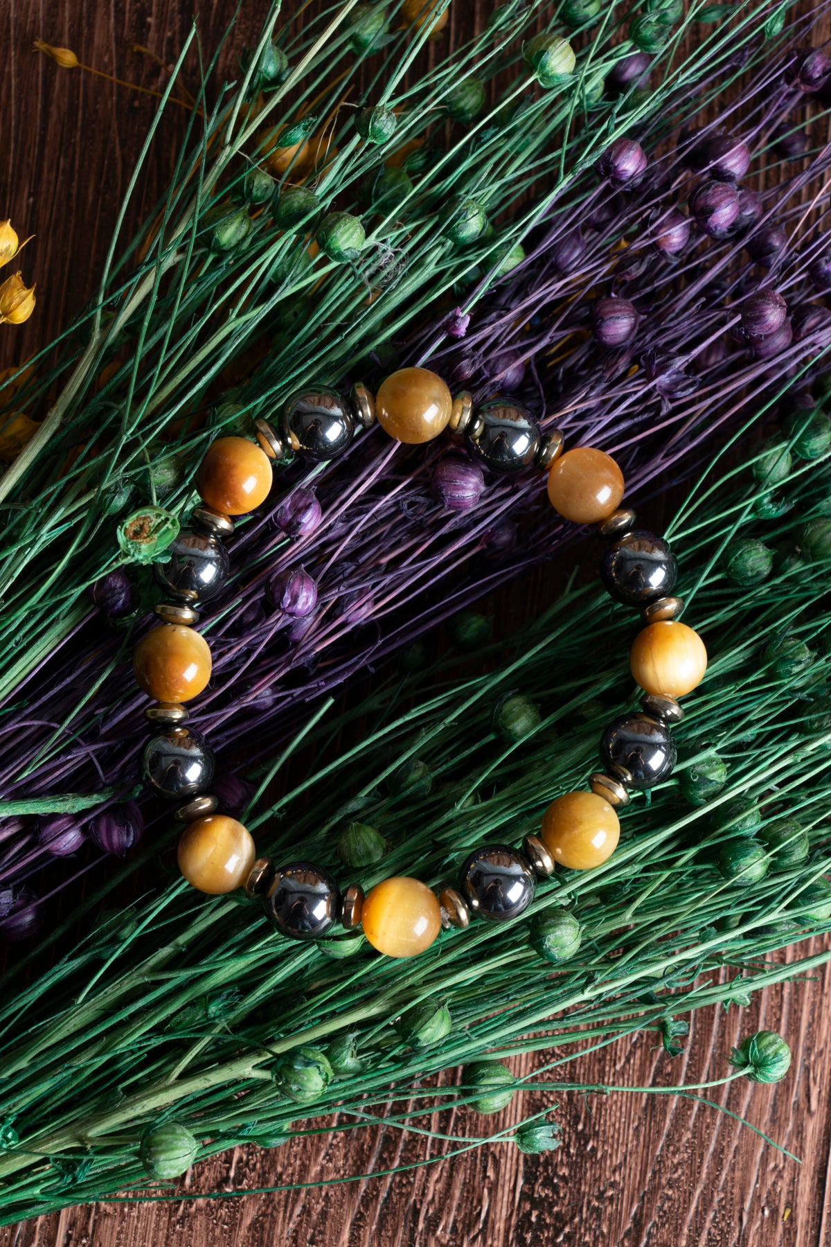 Image of Sertifikalı Kaplan Gözü Hematit Doğal Taş Bileklik