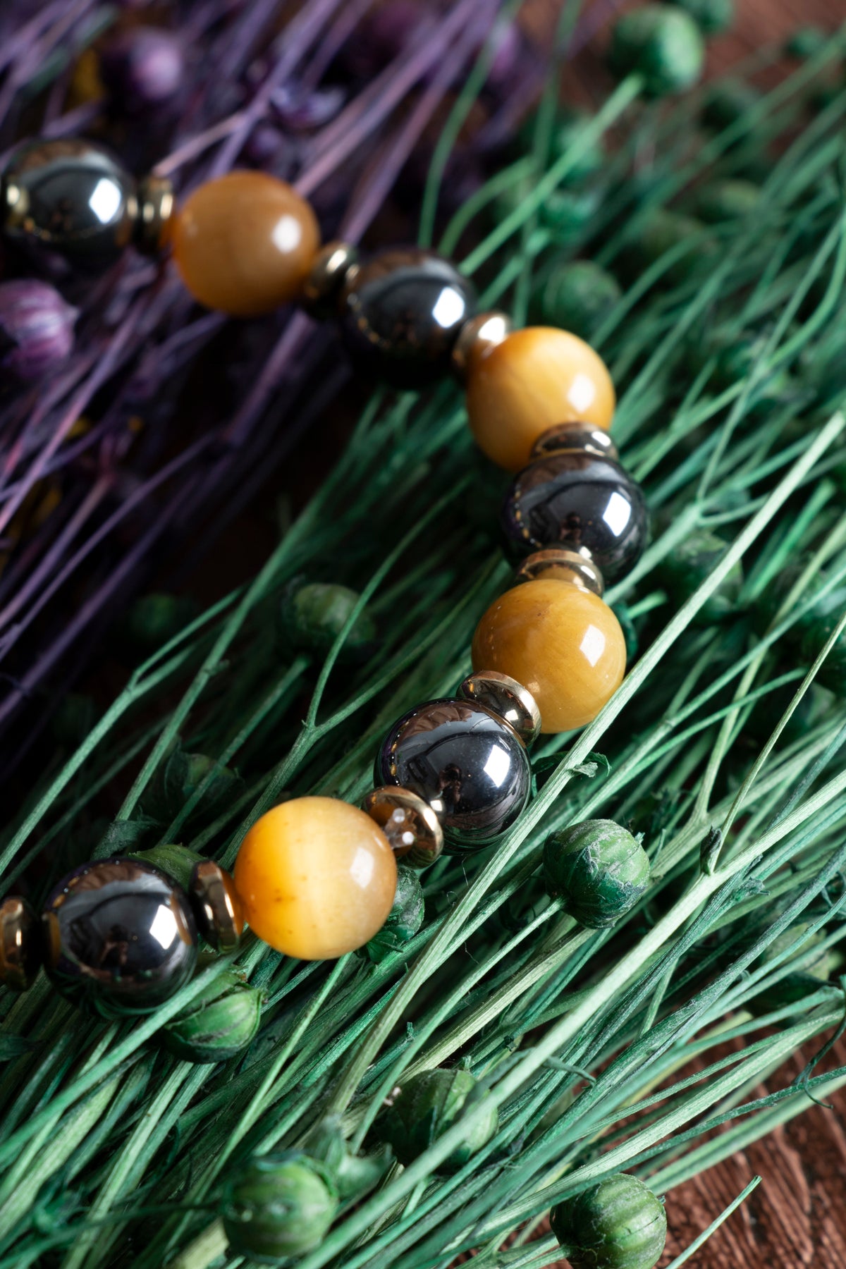 Image of Sertifikalı Kaplan Gözü Hematit Doğal Taş Bileklik