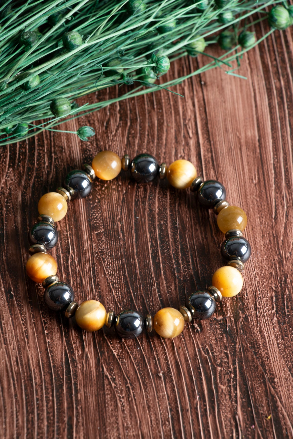 Image of Sertifikalı Kaplan Gözü Hematit Doğal Taş Bileklik