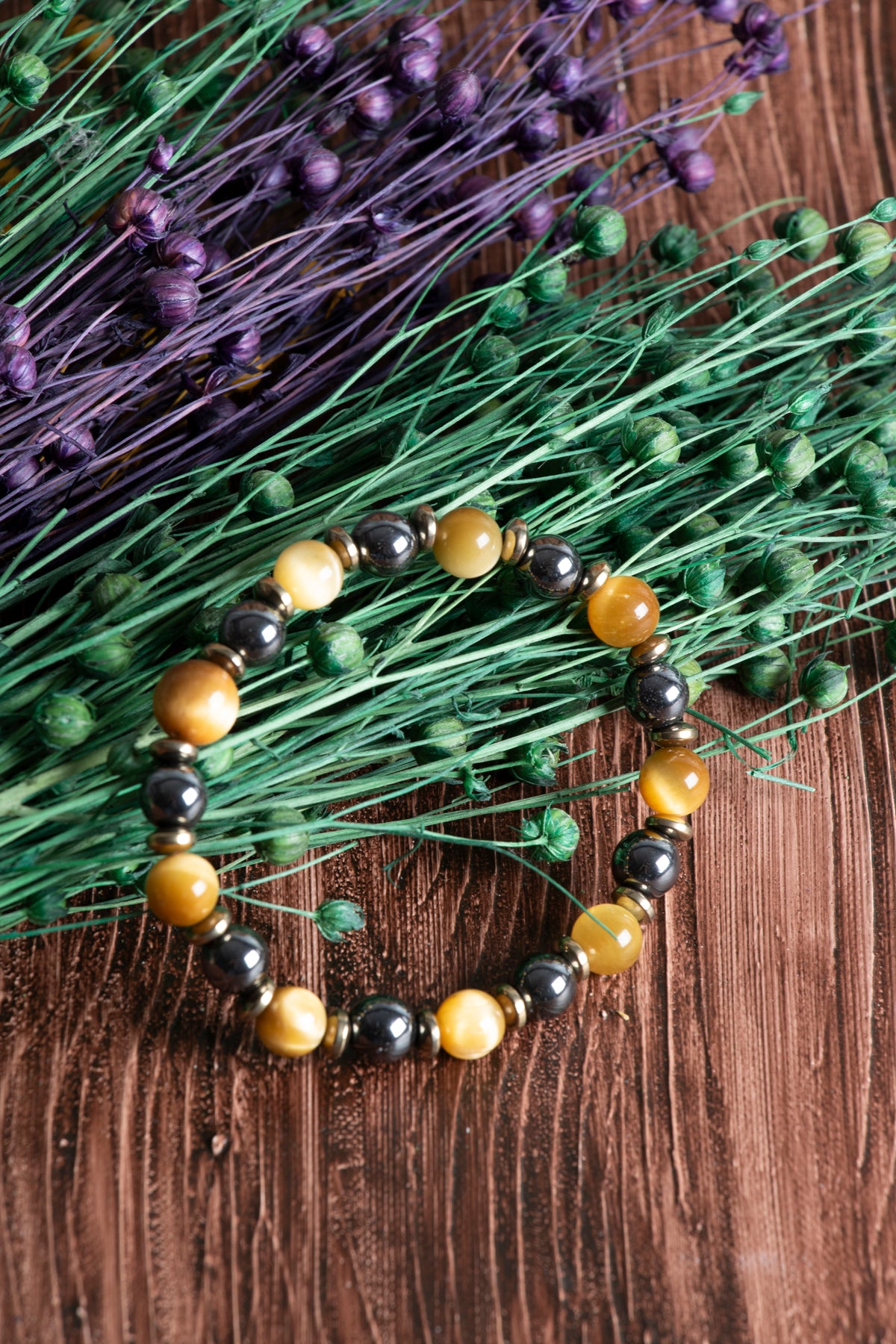 Image of Sertifikalı Kaplan Gözü Hematit Doğal Taş Bileklik