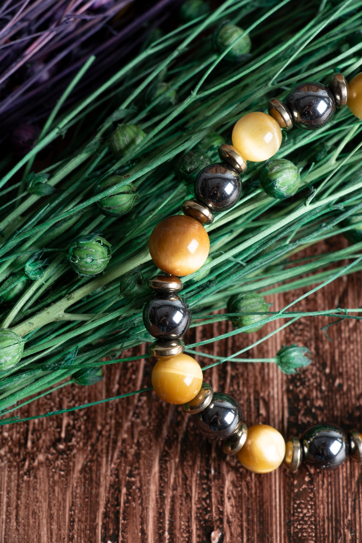 Image of Sertifikalı Kaplan Gözü Hematit Doğal Taş Bileklik