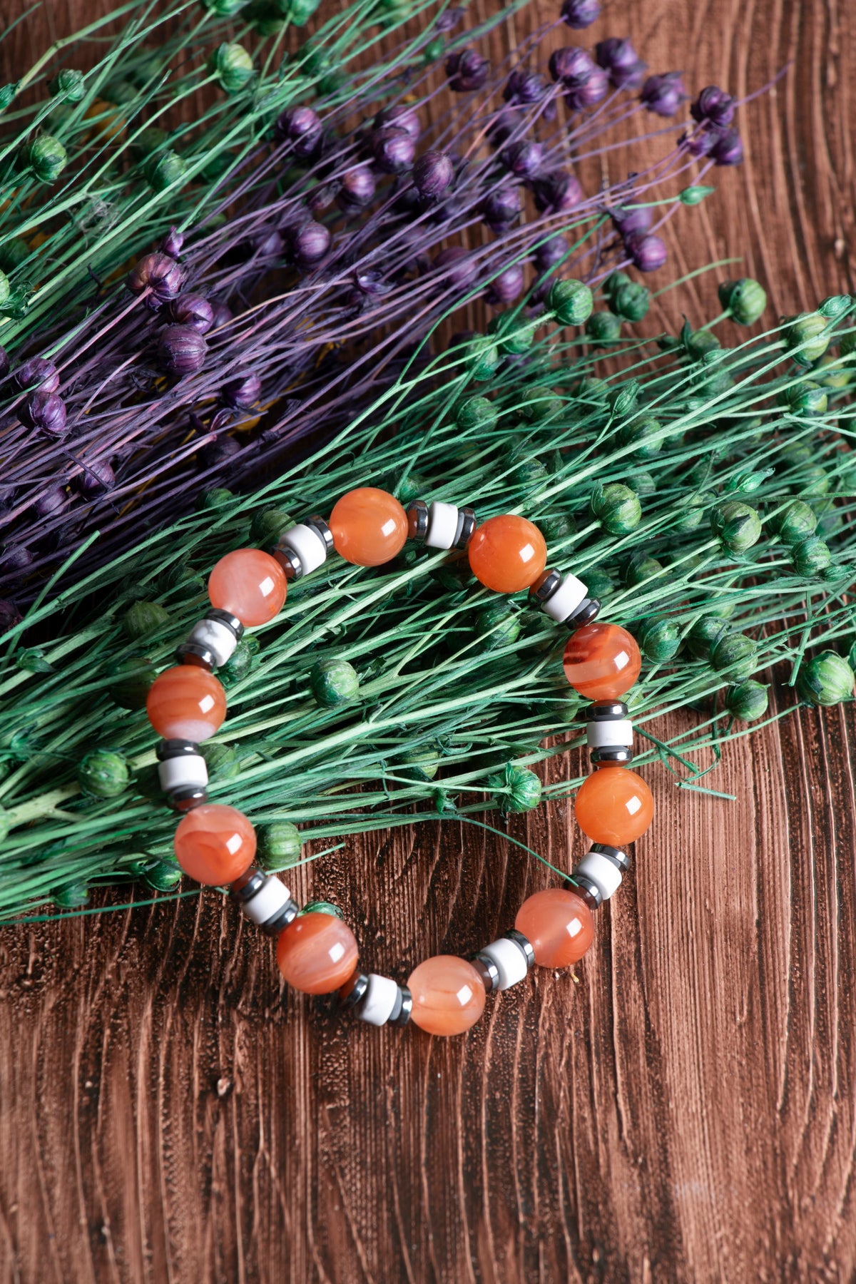 Image of Sertifikalı Yemen Akiği Havlit Doğal Taş Bileklik