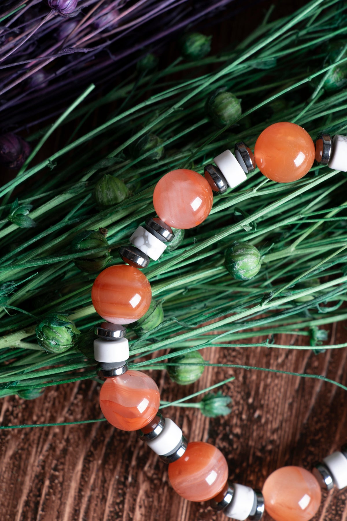 Image of Sertifikalı Yemen Akiği Havlit Doğal Taş Bileklik