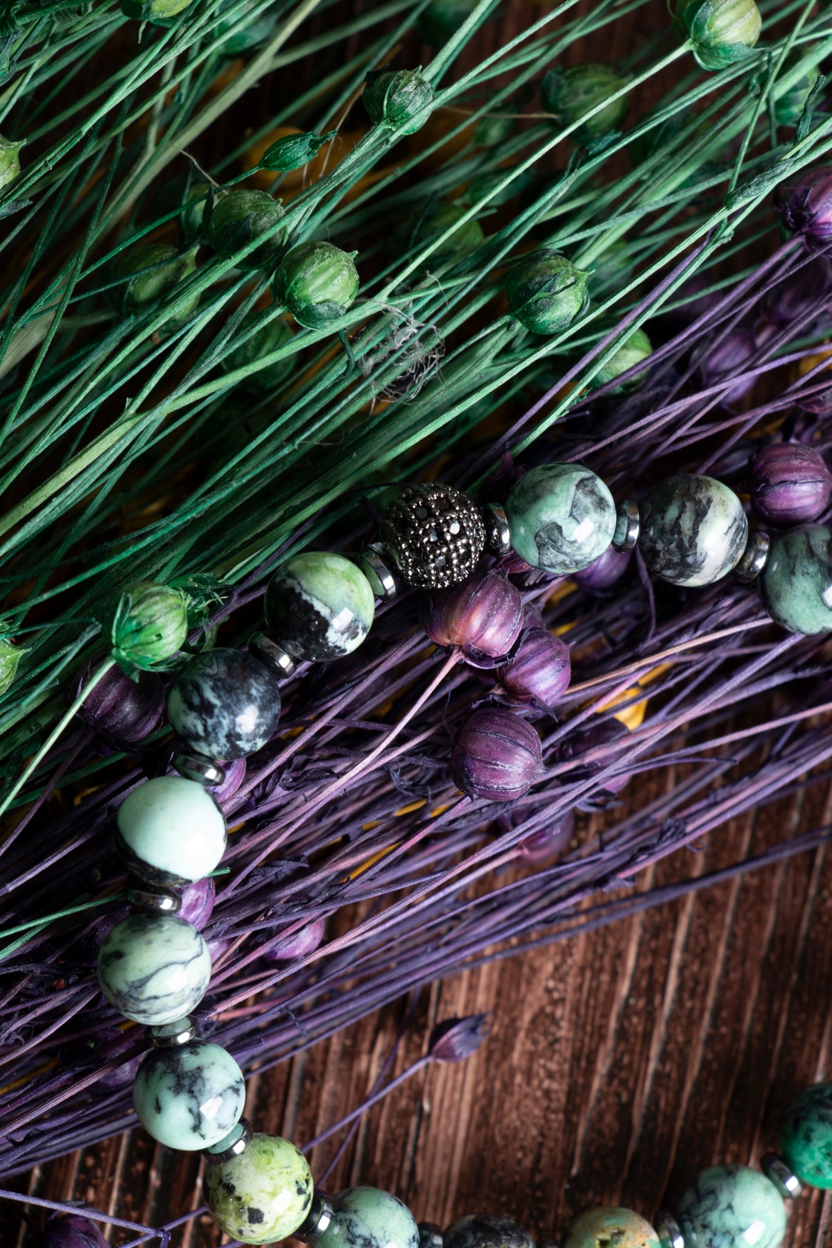 Image of Sertifikalı İspanyol Varisit Hematit Doğal Taş Bileklik