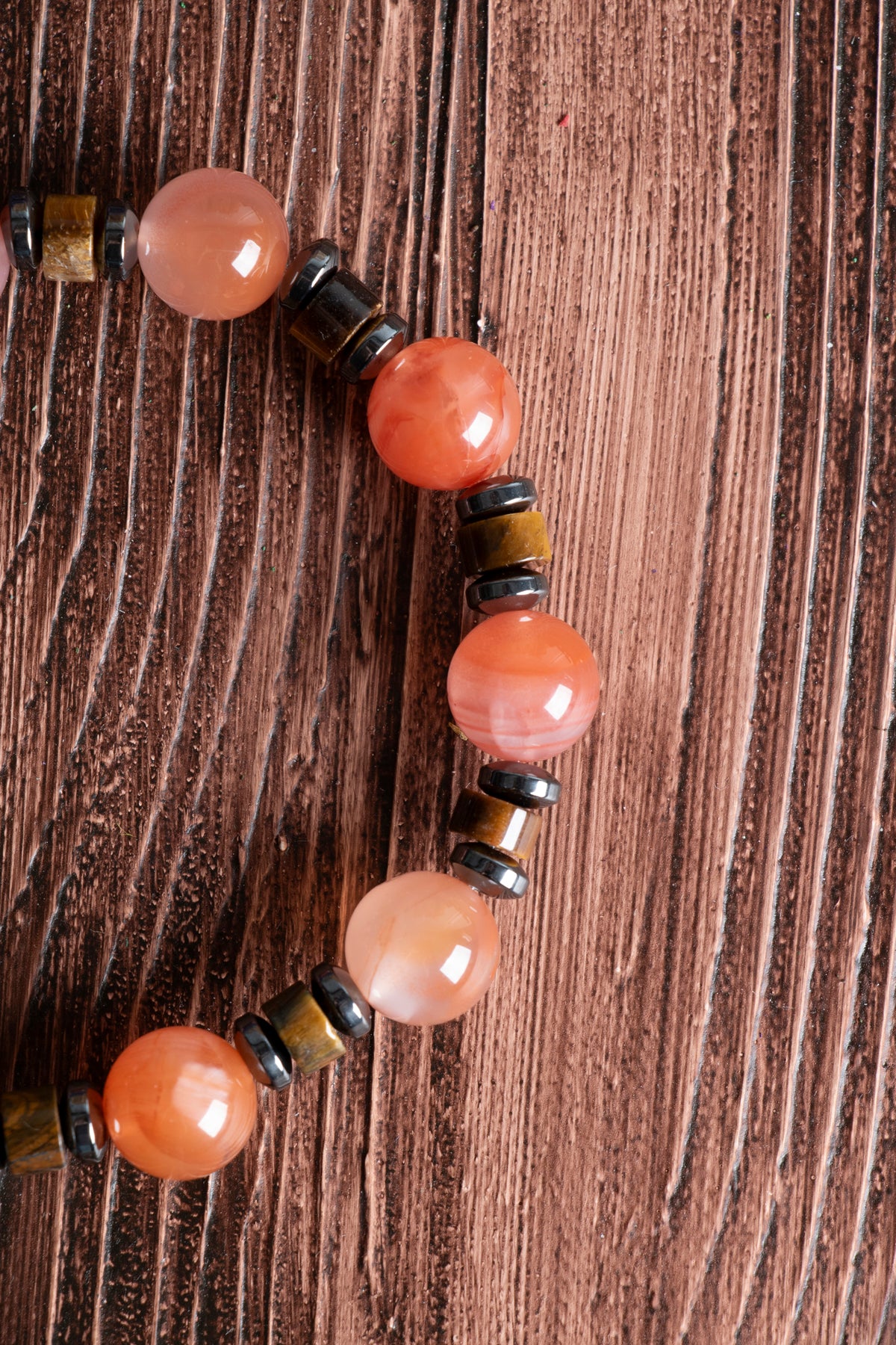 Image of Sertifikalı Hakiki Yemen Akiği Kaplan Gözü Doğal Taş Bileklik