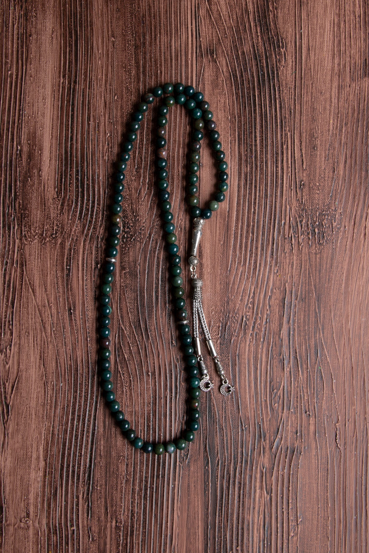 Image of Orijinal Sertifikalı Kan Taşı Doğal Taş 99 'luk Tespih (6 MM)