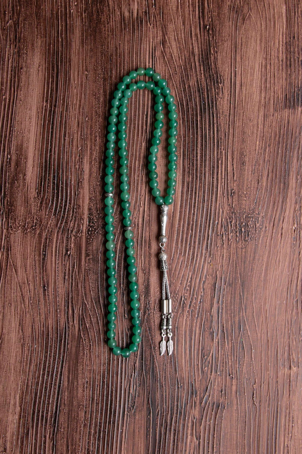 Image of Orijinal Sertifikalı Aventurin Doğal Taş 9' luk Tespih (6 mm)