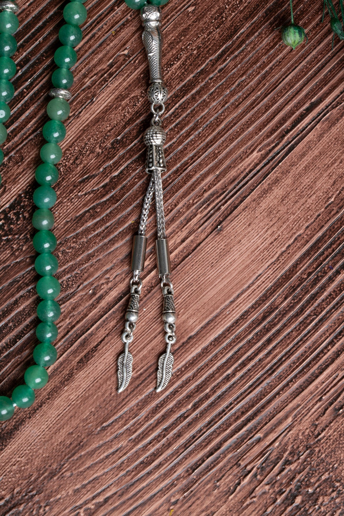 Image of Orijinal Sertifikalı Aventurin Doğal Taş 9' luk Tespih (6 mm)