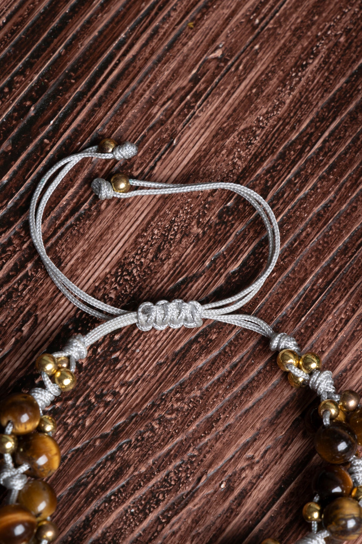 Image of Orijinal Sertifikalı Rutilli Kuvars Doğal Taş Makrome Bileklik