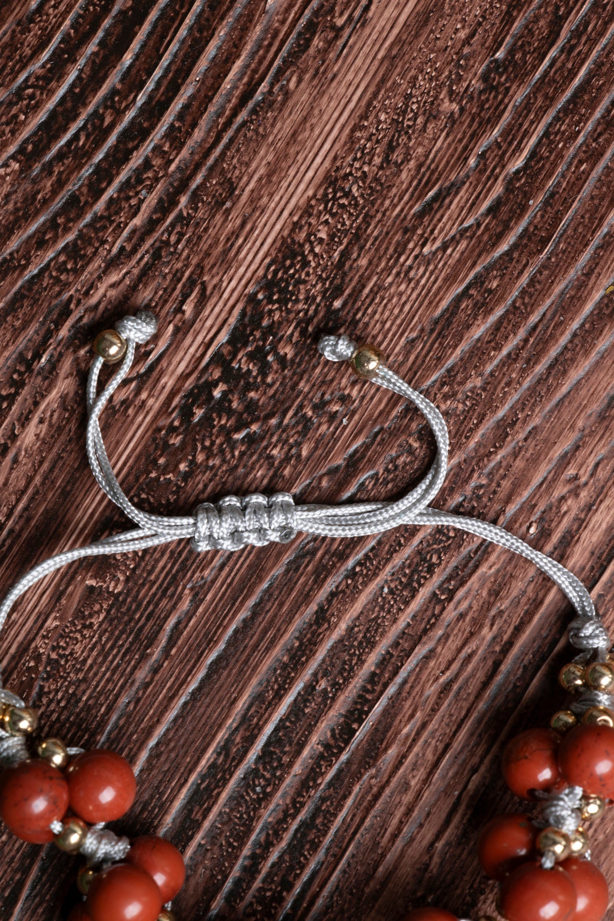 Image of Orijinal Sertifikalı Jasper Doğal Taş Makrome Bileklik