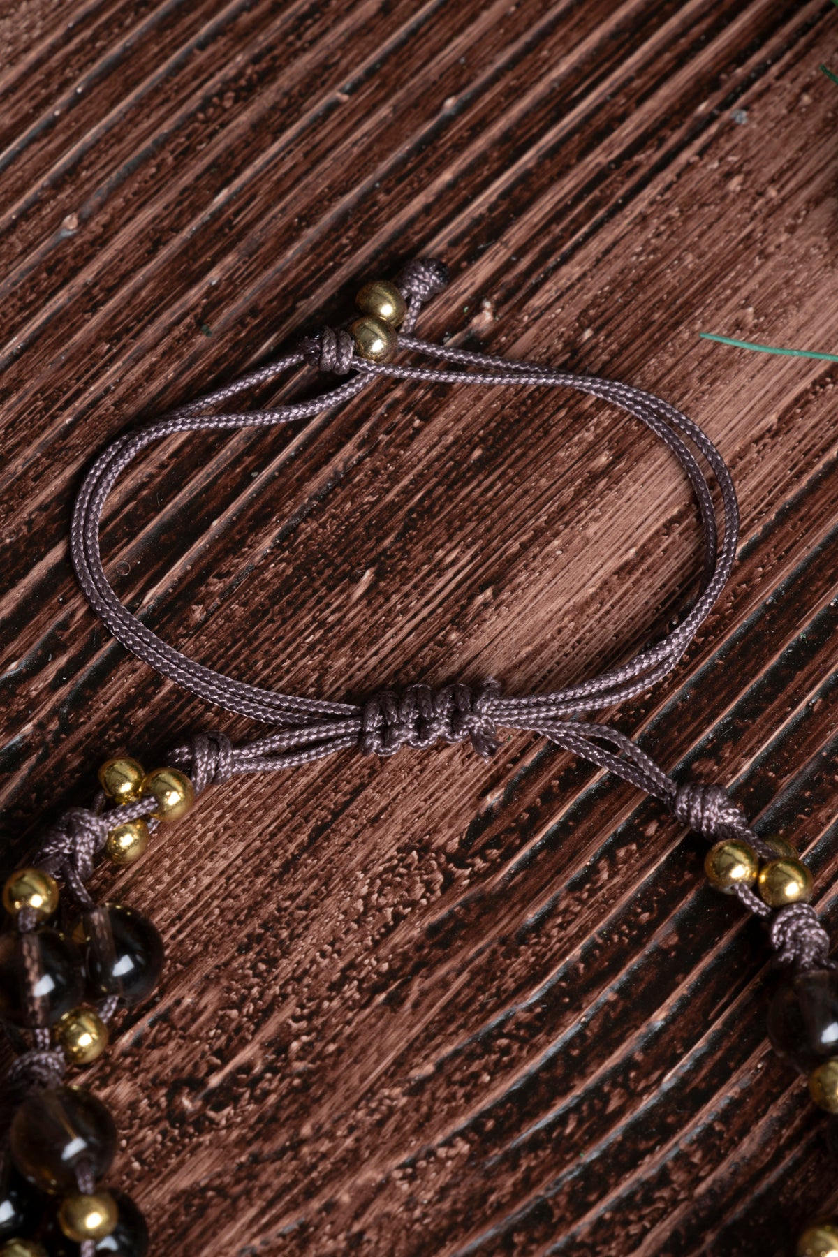 Image of Orijinal Sertifikalı Dumanlı Kuvars Doğal Taş Makrome Bileklik