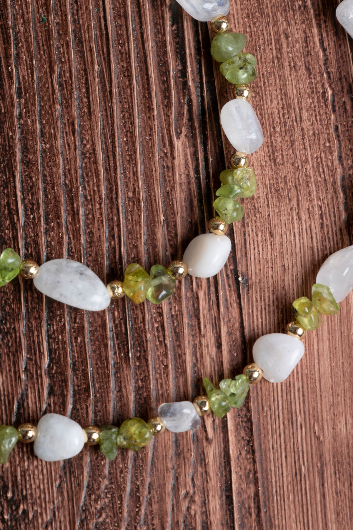 Image of Orijinal Sertifikalı Ay Taşı Zebercet Doğal Taş Kolye Bileklik Takım