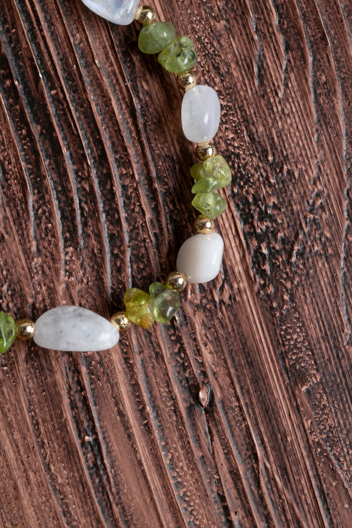 Image of Orijinal Sertifikalı Ay Taşı Zebercet Gümüş Kapama Doğal Taş Bileklik