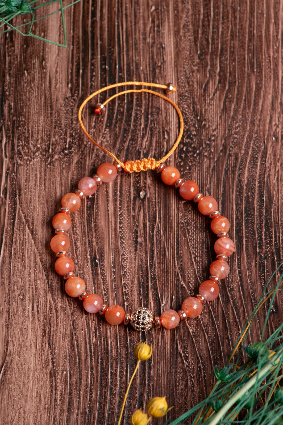 Image of Orijinal Sertifikalı Yemen Akiği Hematit (6mm) Doğal Taş Bileklik