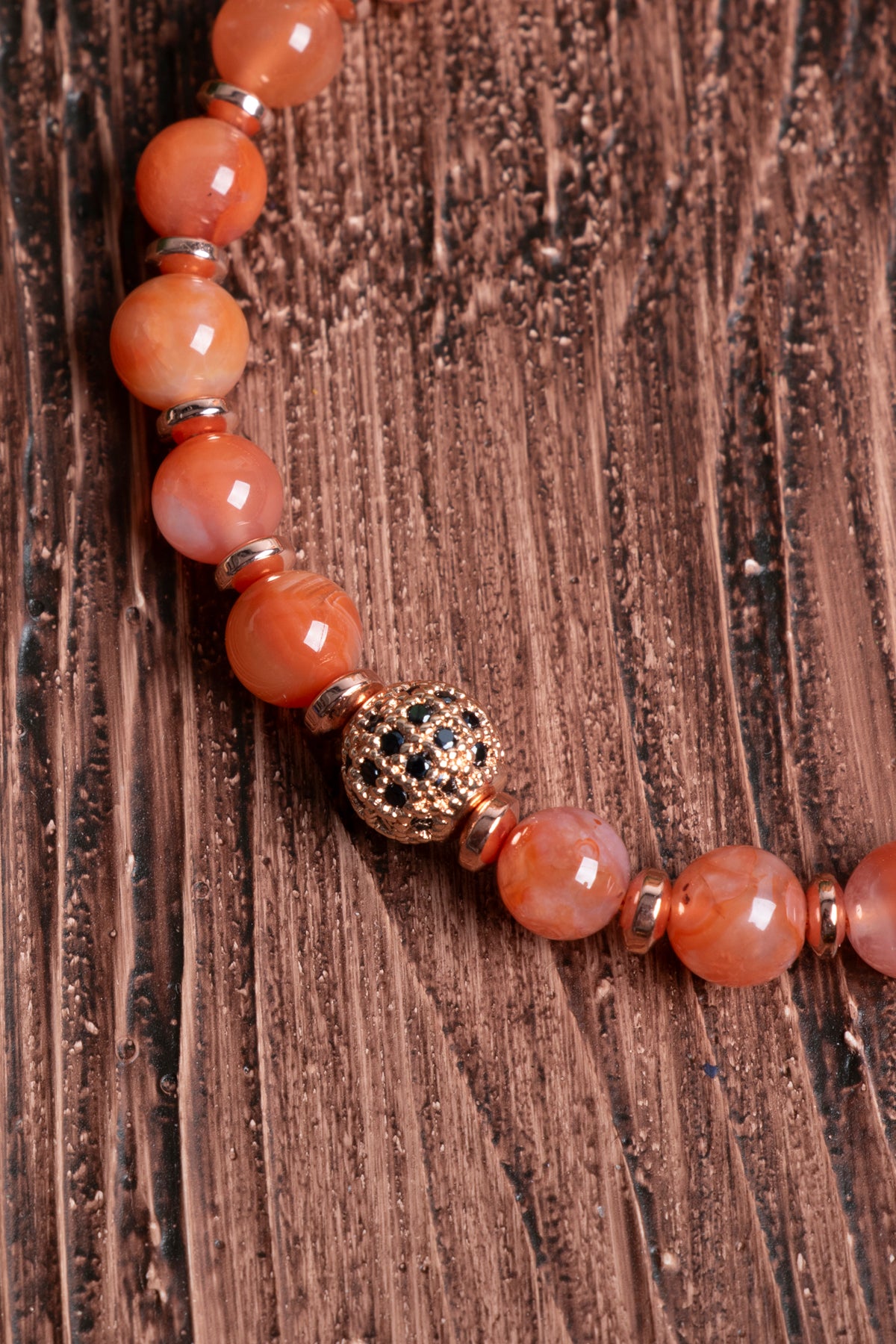 Image of Orijinal Sertifikalı Yemen Akiği Hematit (6mm) Doğal Taş Bileklik