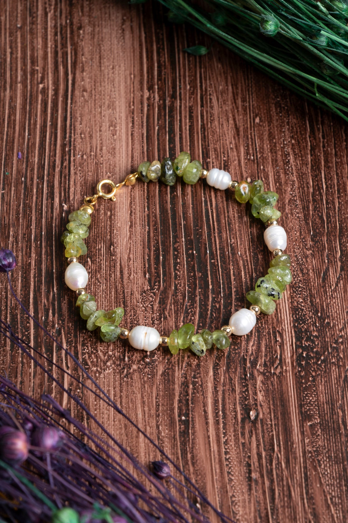 Image of Orijinal Sertifikalı Zebercet İnci Hematit Doğal Taş Gümüş Kapama Bileklik