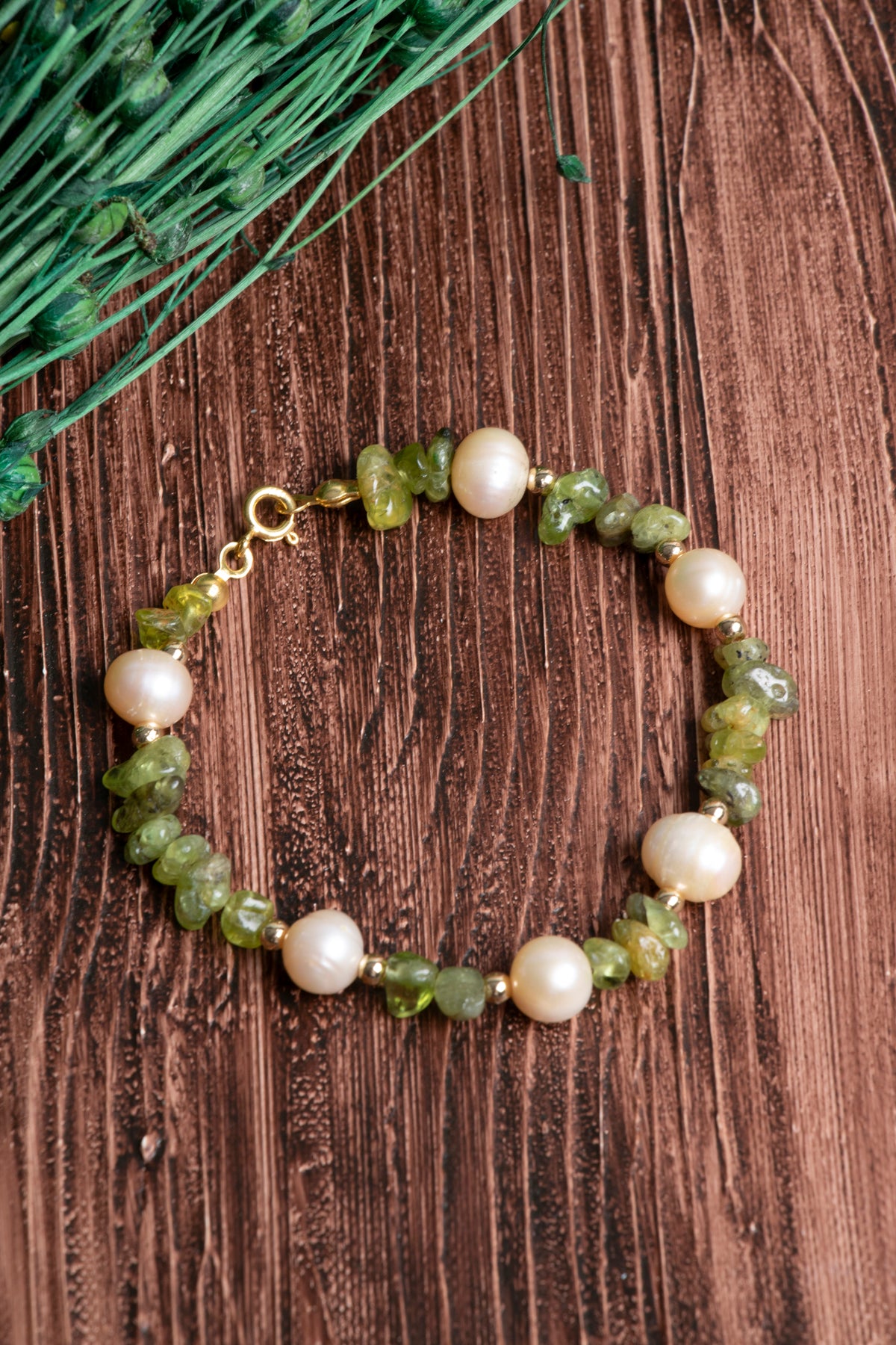 Image of Sertifikalı Zeberced İnci Hematit Doğal Taş Gümüş Kapama Bileklik