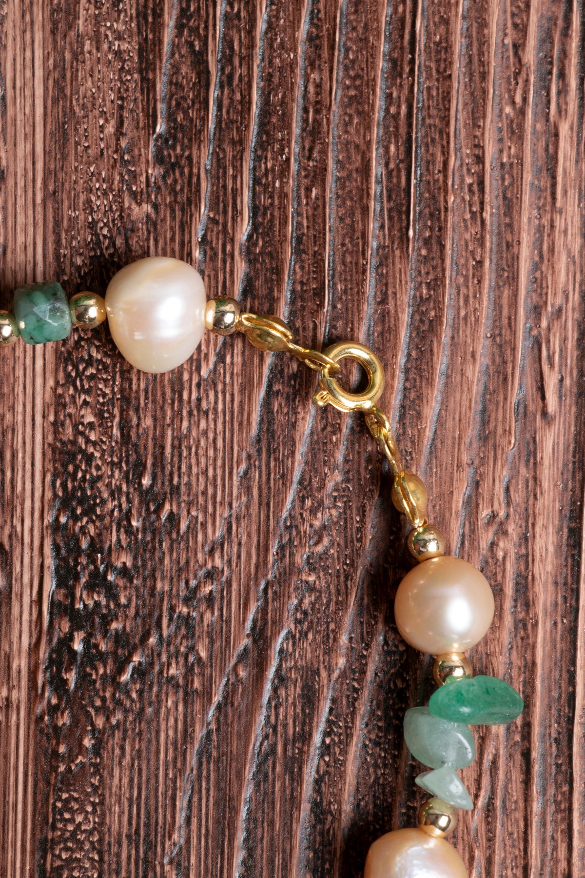 Image of Orijinal Sertifikalı Aventurin İnci Hematit Doğal Taş Gümüş Kapama Bileklik