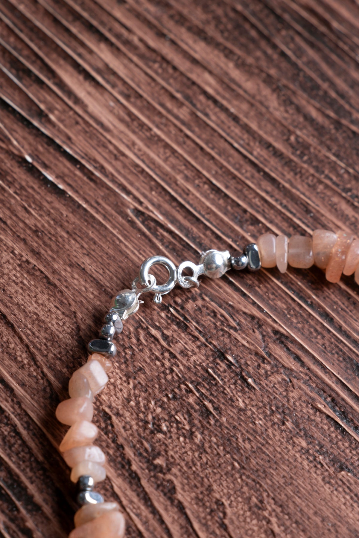 Image of Sertifikalı Güneş Taşı Hematit Gümüş Kapama (925 ayar) Doğal Taş Bileklik