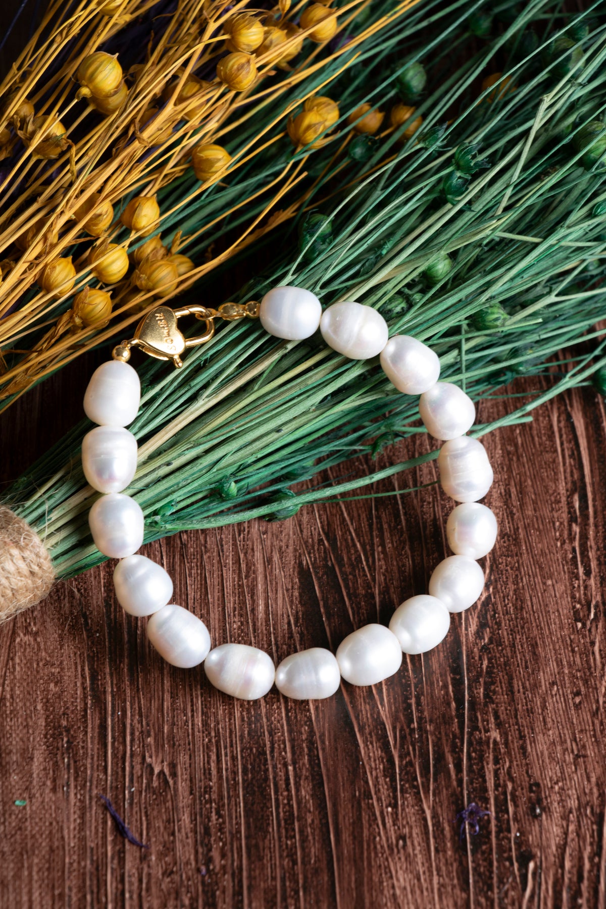 Image of Sertifikalı İnci Doğal Taş Bileklik