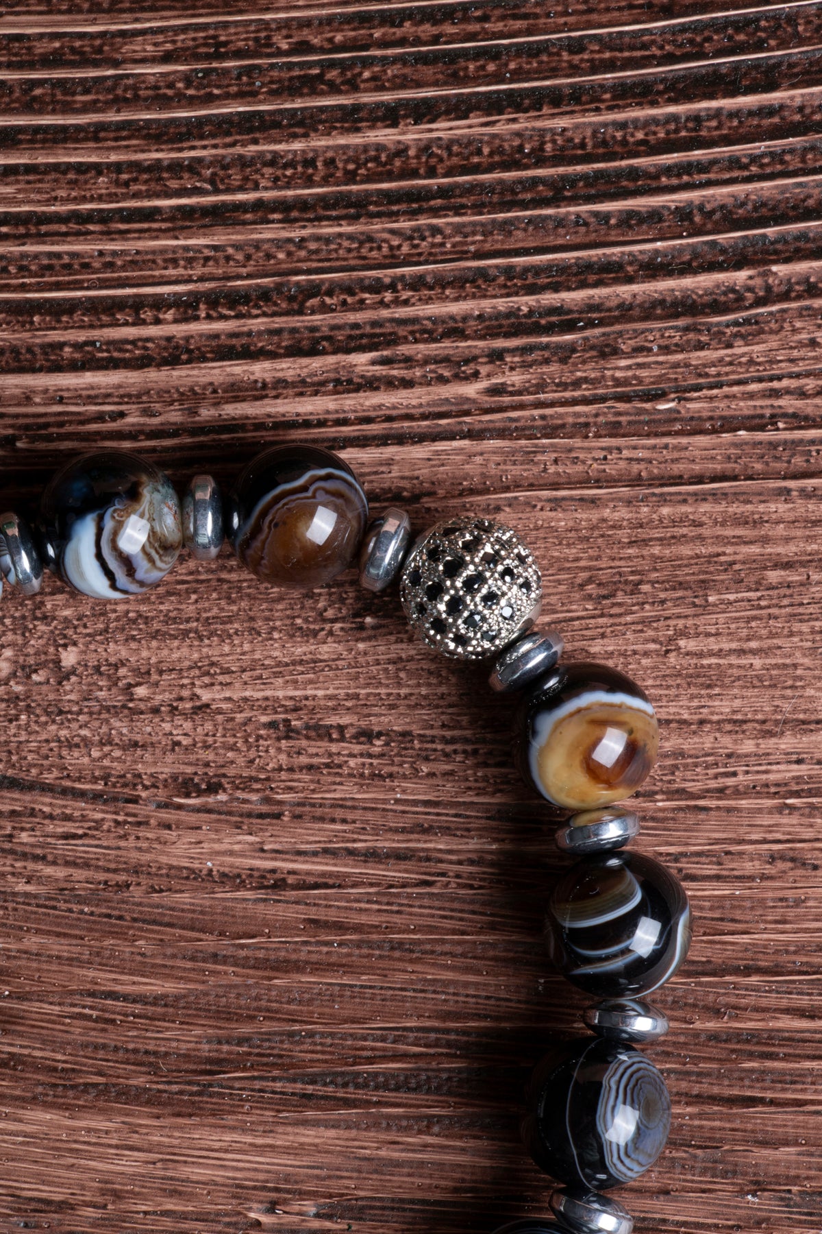 Image of Sertifikalı Göz Akik Doğal Taş Bileklik