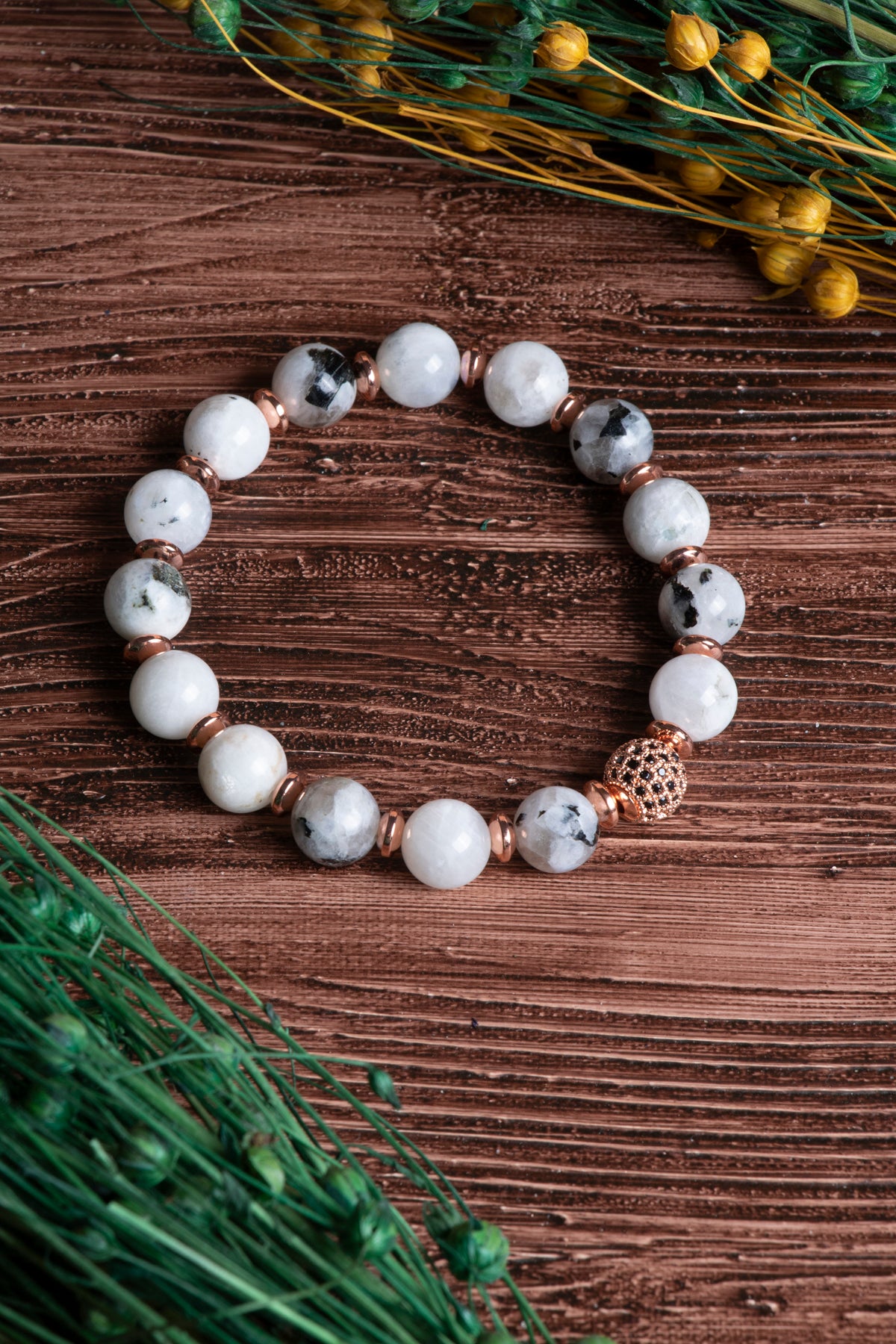 Image of Sertifikalı Aytaşı Doğal Taş Zirkon Aparatlı Bileklik