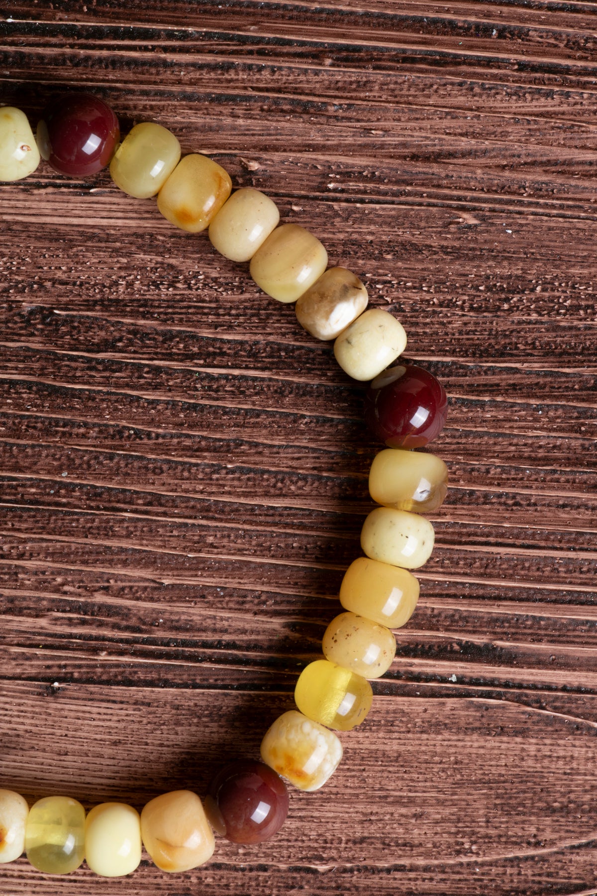 Image of Sertifikalı Kehribar Jasper Doğal Taş Bileklik