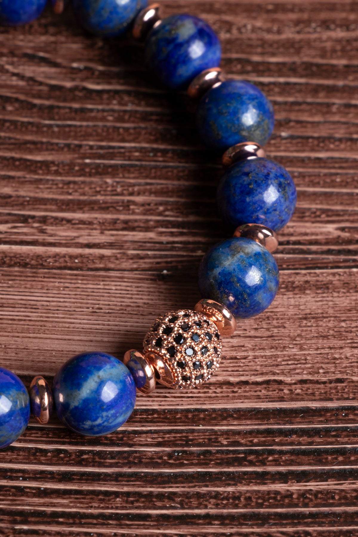 Image of Sertifikalı Lapis Lazuli Doğal Taş Zirkon Aparatlı Bileklik