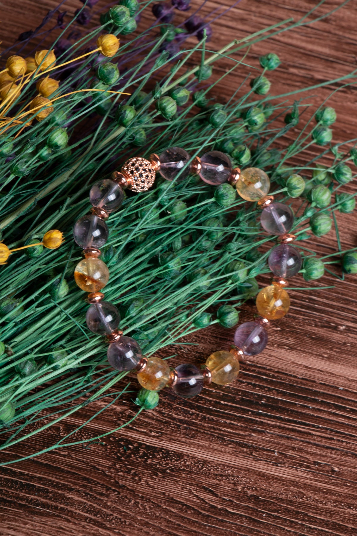 Image of Sertifikalı Ametrin Doğal Taş Bileklik