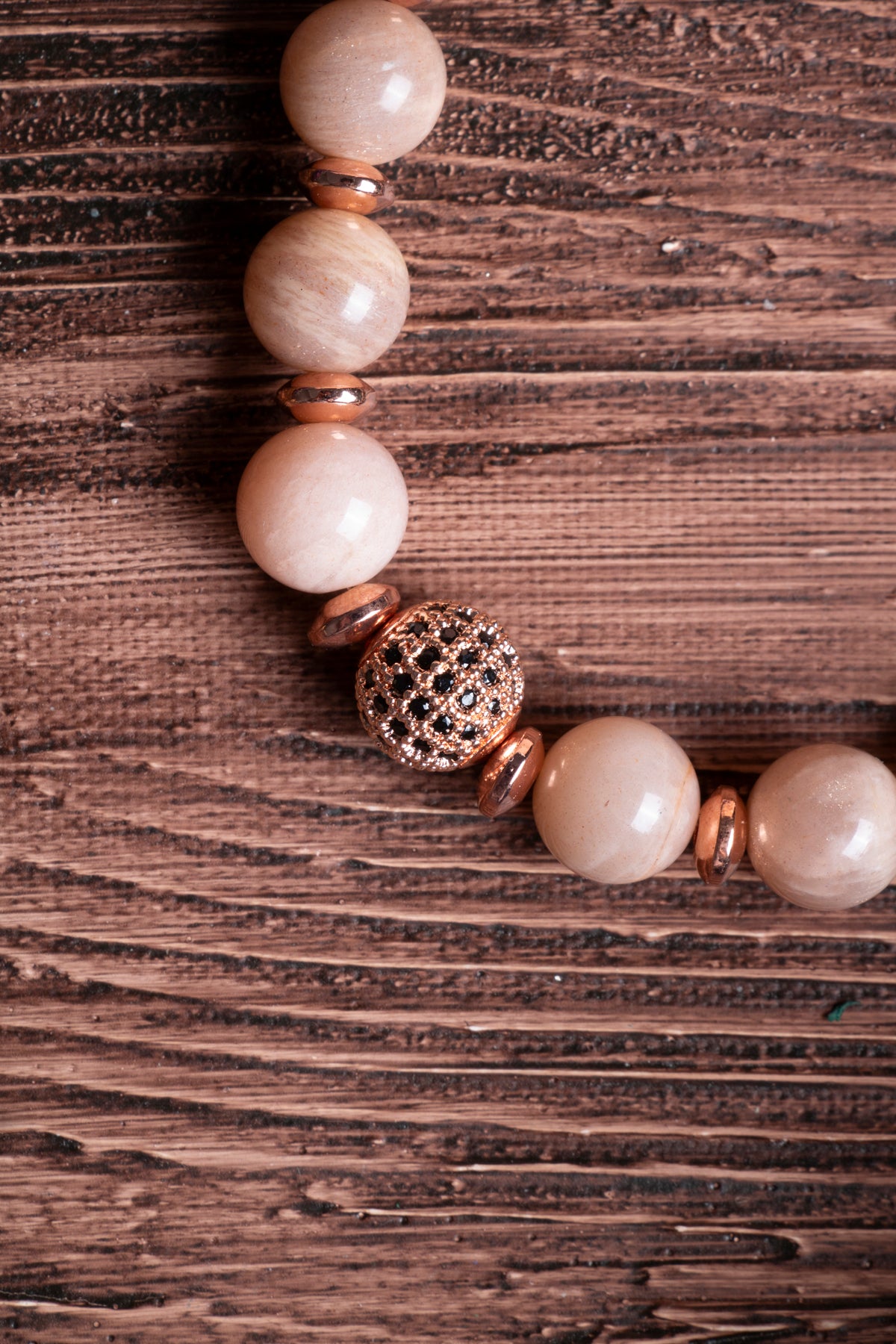 Image of Sertifikalı Güneş Taşı ve Hematit Doğal Taş Bileklik