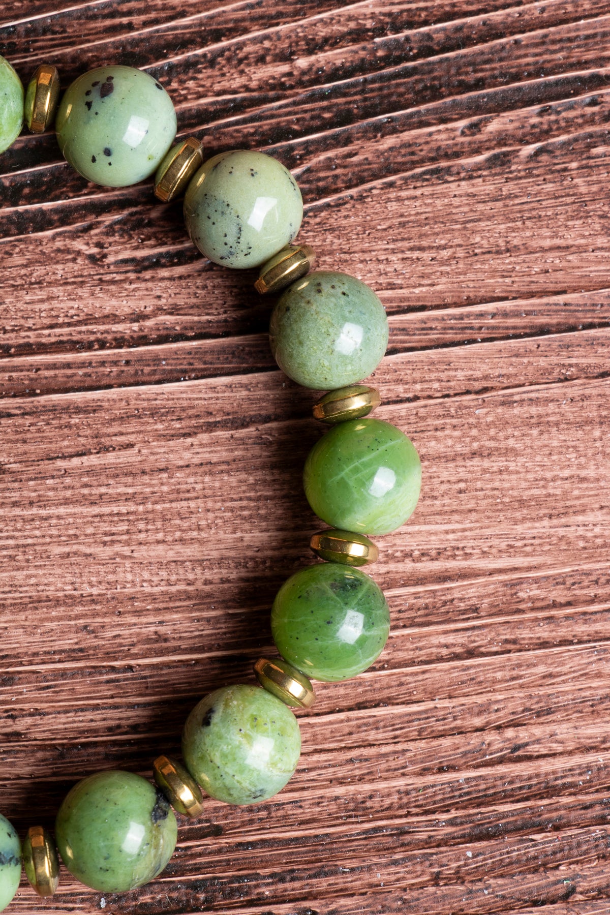 Image of Sertifikalı Yeşim Doğal Taş Zirkon Aparatlı Bileklik