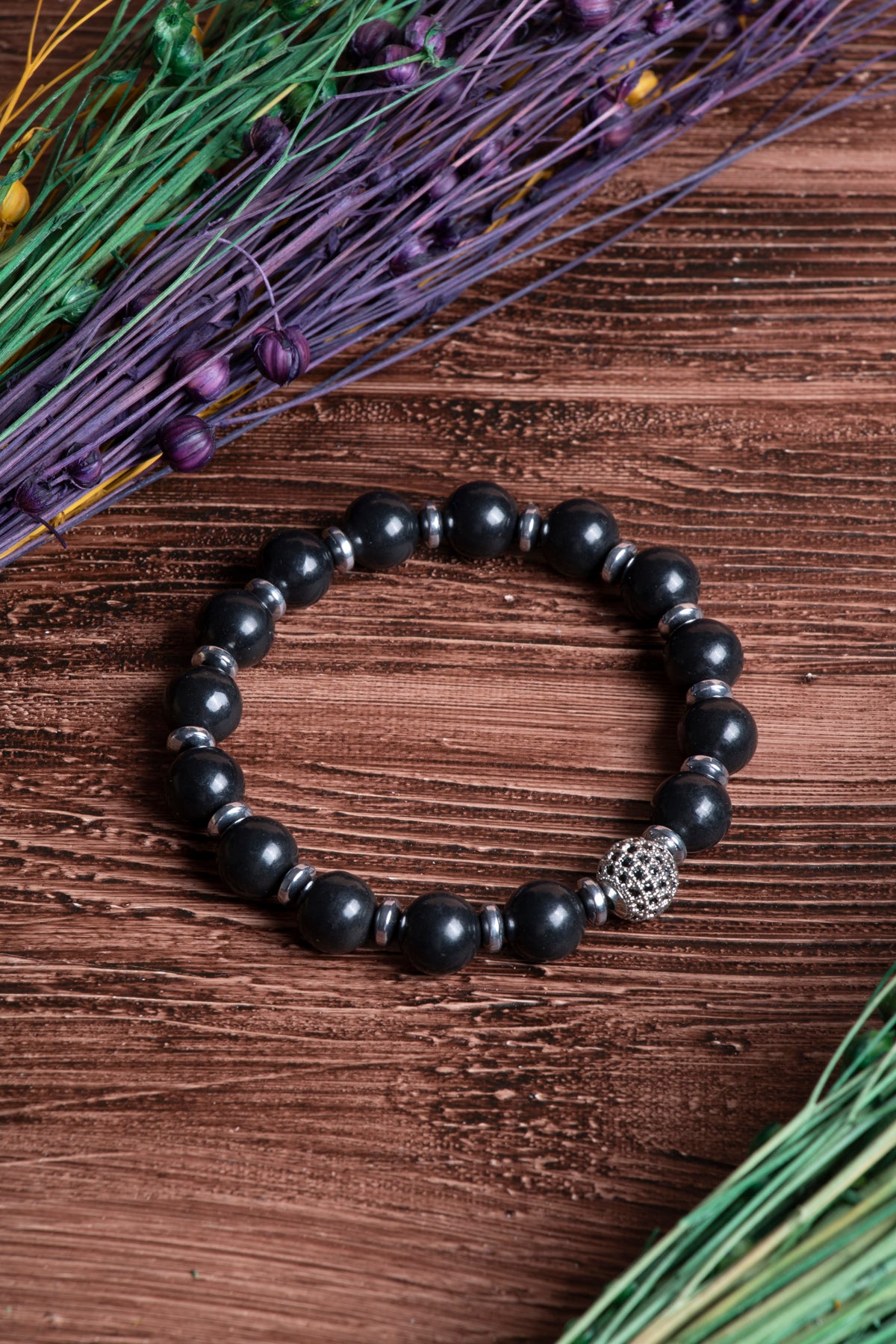 Image of Sertifikalı Şungit Doğal Taş Bileklik