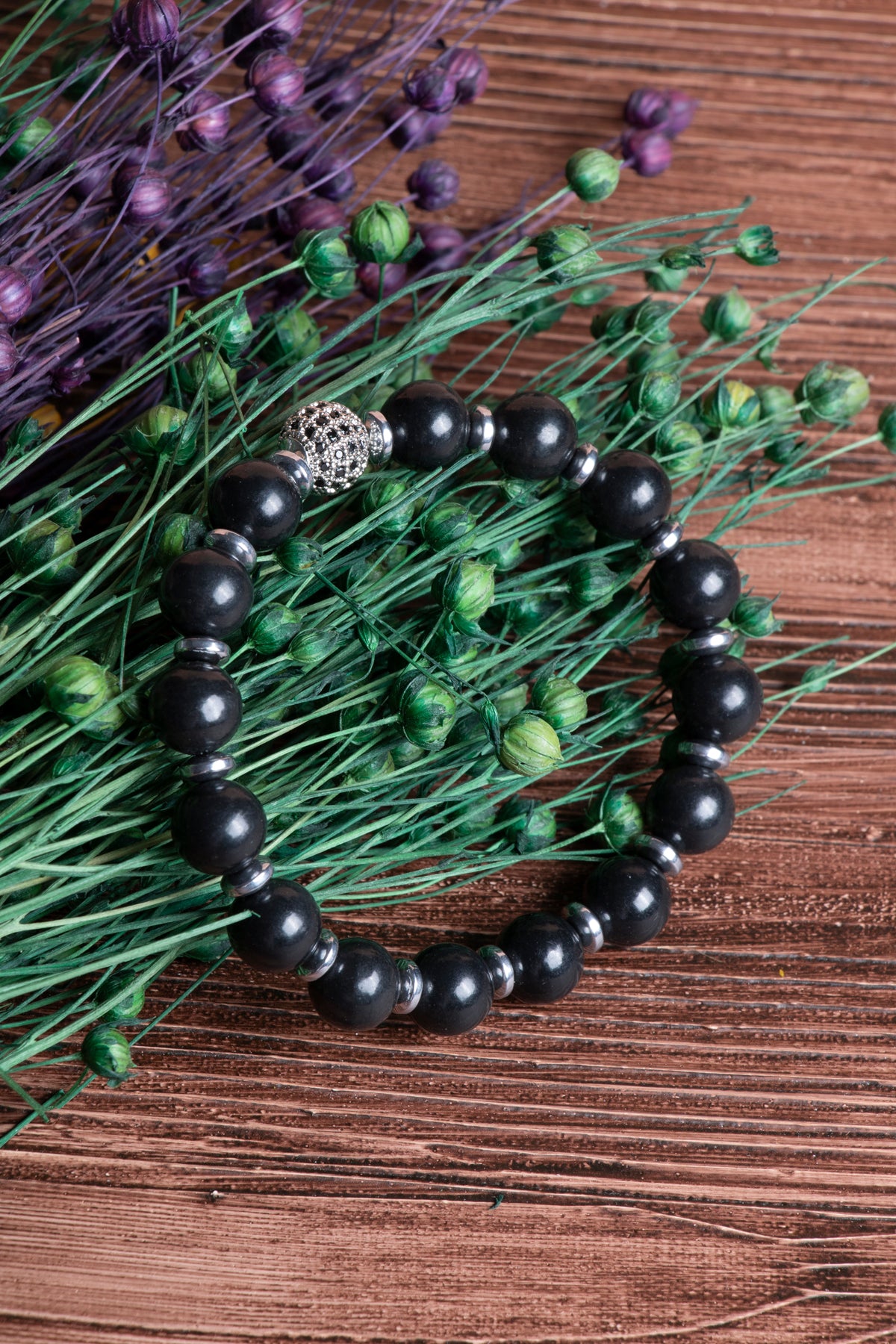 Image of Sertifikalı Şungit Doğal Taş Bileklik